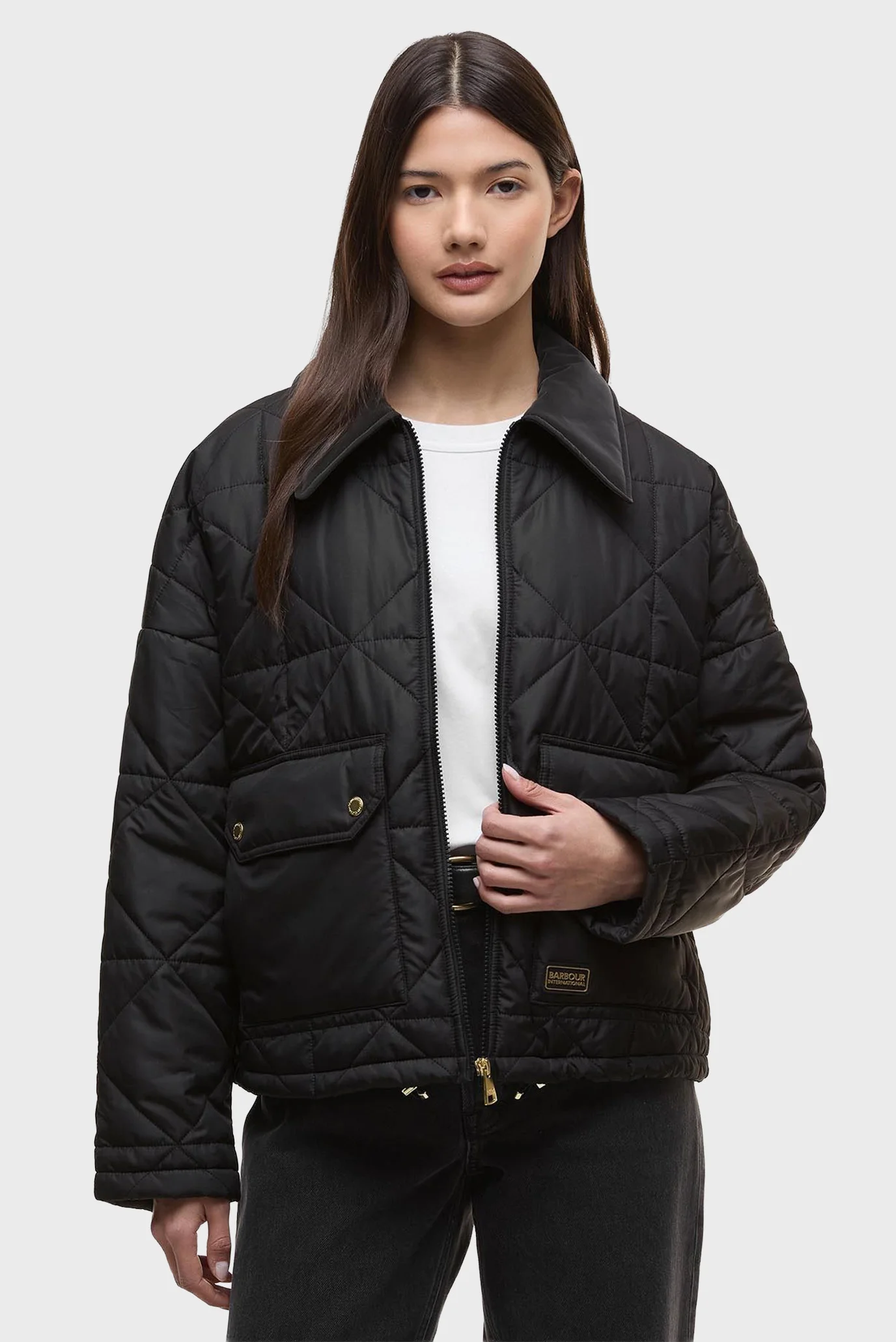 Женская черная куртка Barbour International LQU1867BK91 — MD-Fashion