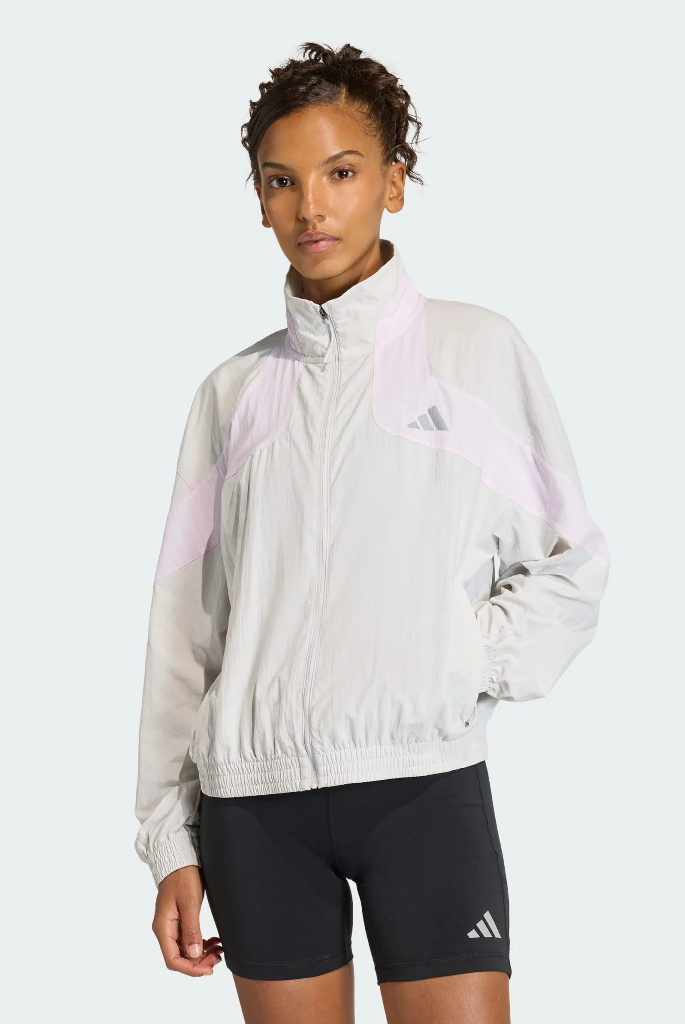 Женская светло-серая куртка adi365 Cheering adidas KA0335 — MD-Fashion