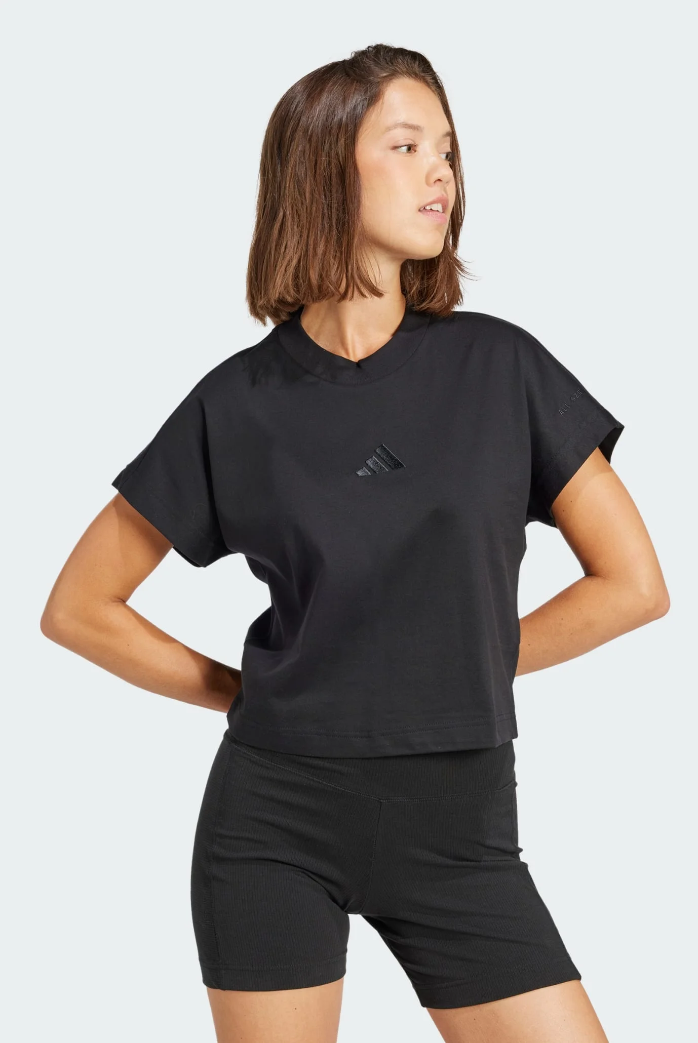 Женская черная футболка ALL SZN adidas JJ1235 — MD-Fashion