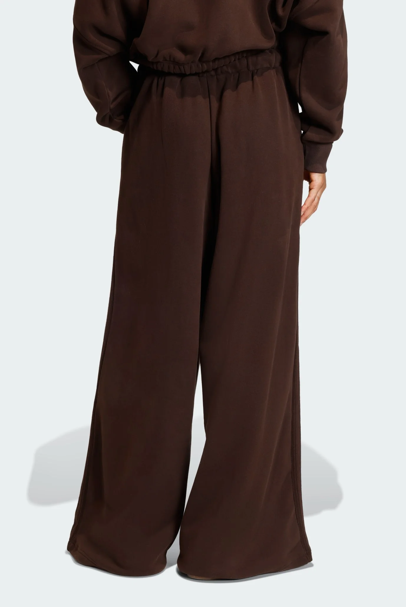 Женские коричневые спортивные брюки Wide adidas KE1079 — MD-Fashion