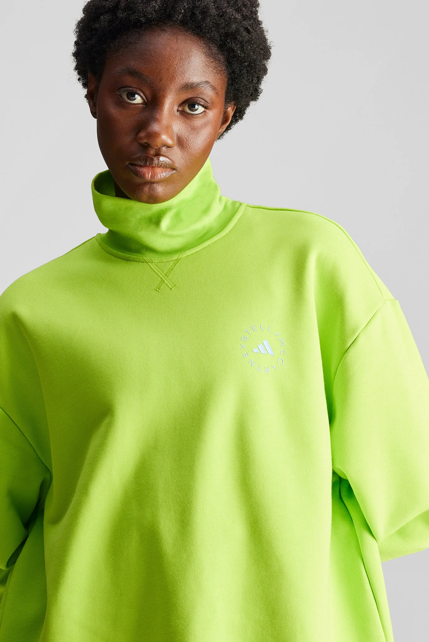 Женская салатовая спортивная кофта adidas by Stella McCartney High
