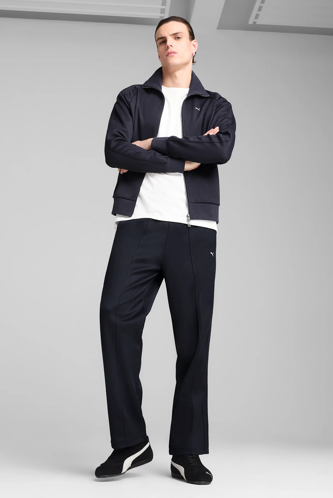 Мужская темно-синяя спортивная кофта T7 Track Jacket Men PUMA