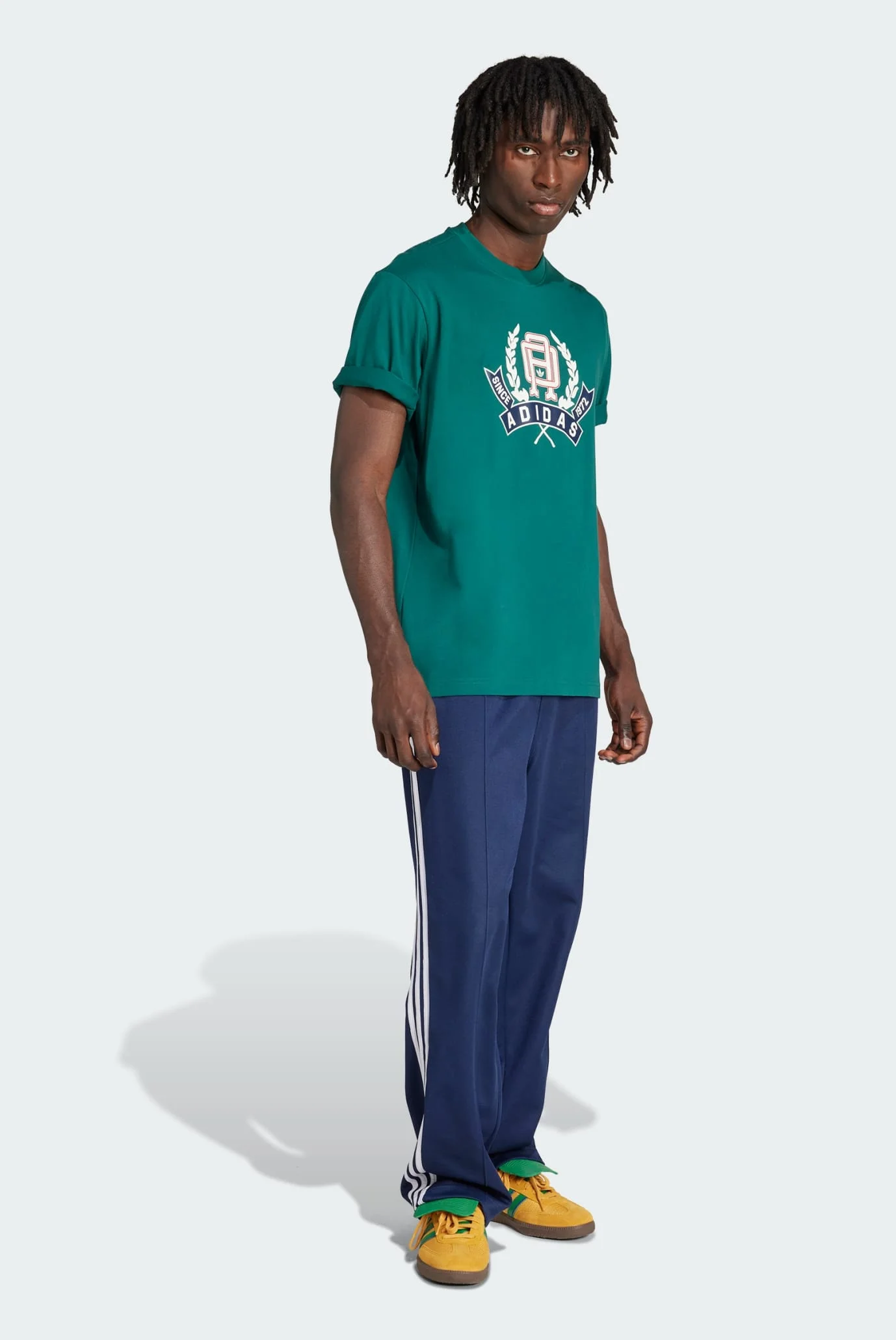 Мужская зеленая футболка Loose adidas JX8161 — MD-Fashion