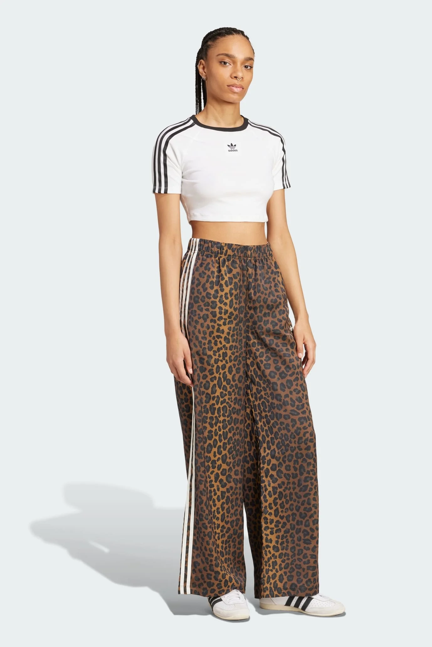 Жіночі коричневі спортивні штани з візерунком adidas Originals