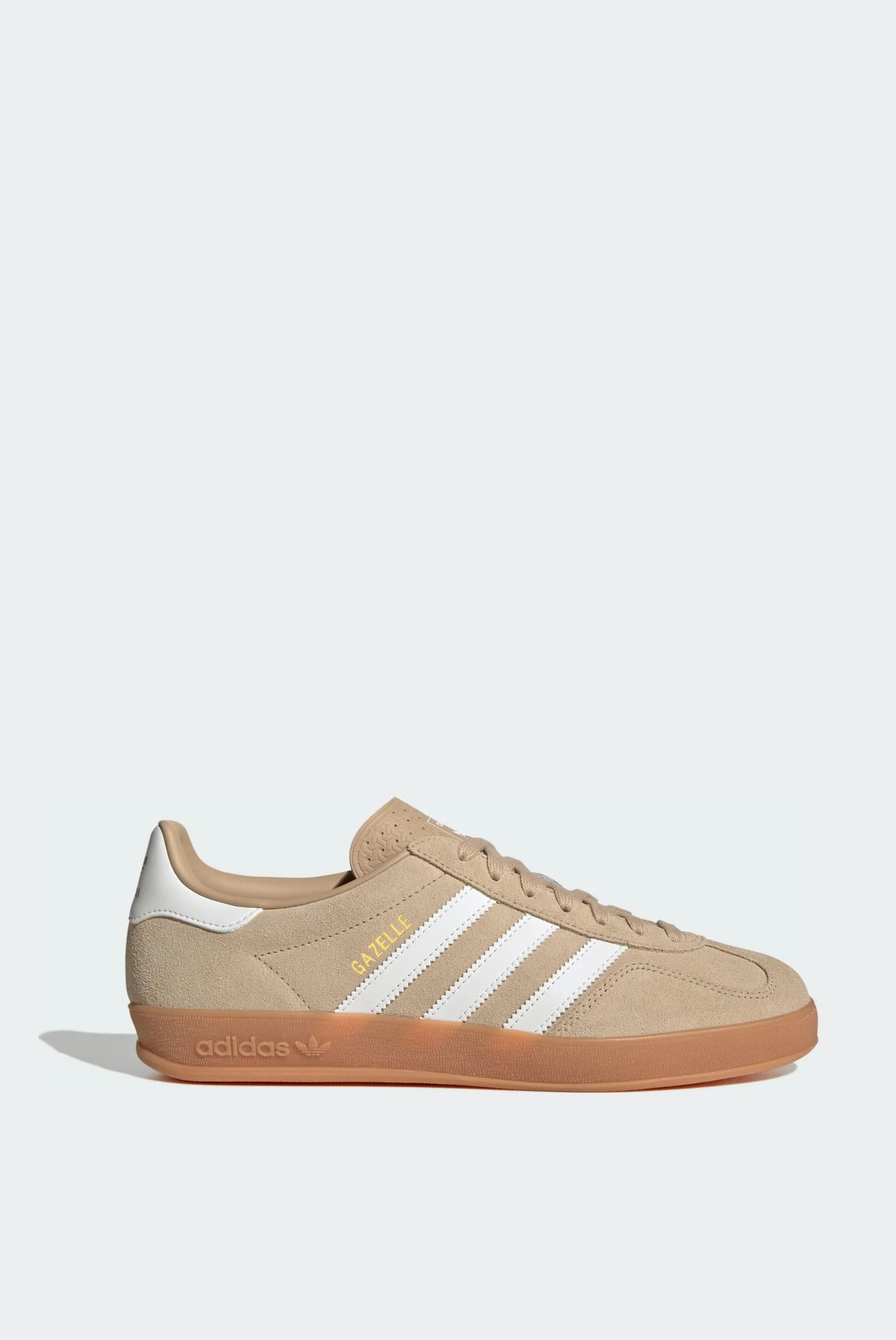 Чоловічі бежеві замшеві снікерси Gazelle Indoor adidas HQ5154 — MD