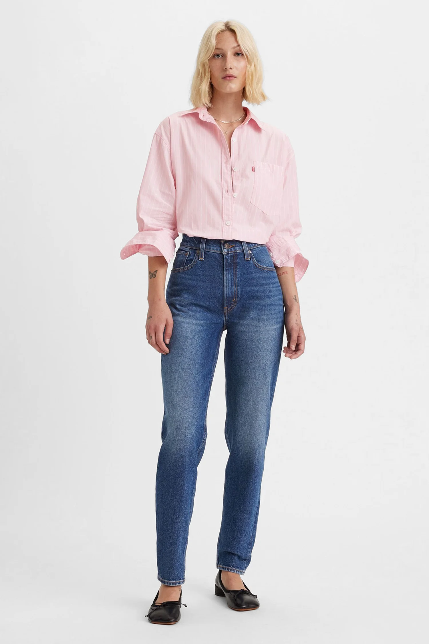 Жіночі сині джинси 80S Mom Jeans Levi's® A3506;0015 — MD-Fashion