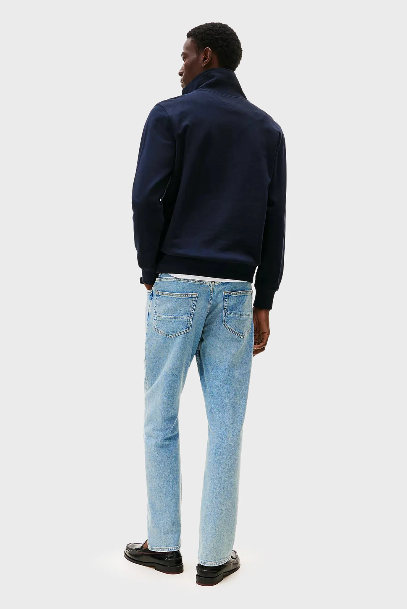 Мужская темно-синяя спортивная кофта ESSENTIAL TERRY 1/4 ZIP Tommy