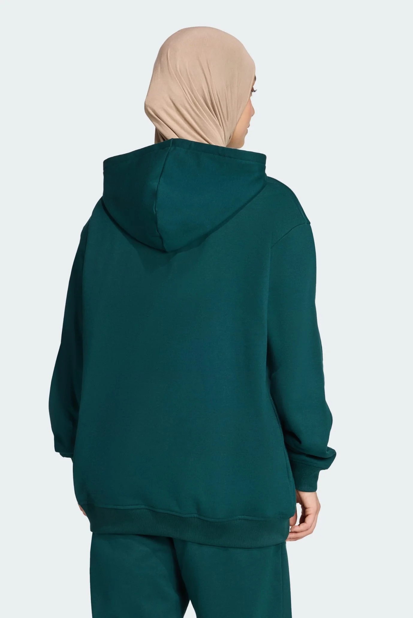 Женское зеленое худи Essentials Loose French Terry adidas JX7757