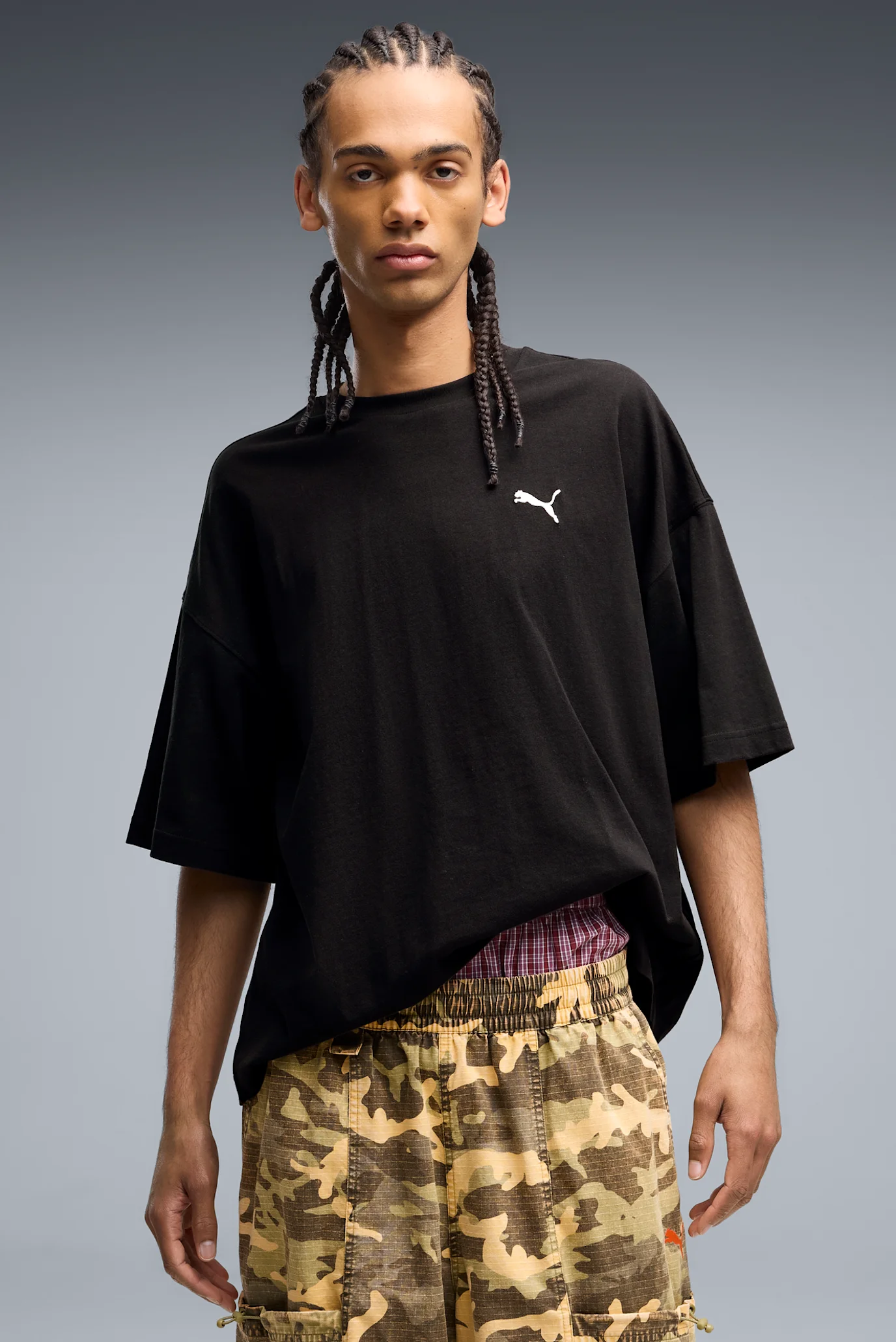 Мужская черная футболка Essentials Oversized Tee Men PUMA