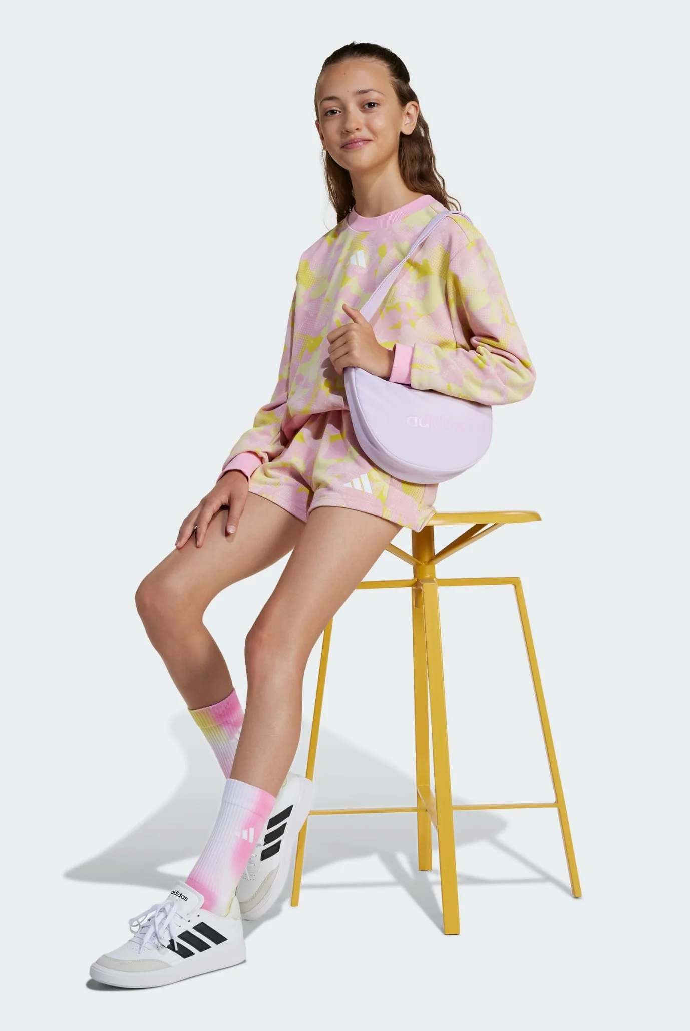 Детские пудровые шорты с узором Seasonal Essentials Flower Kids
