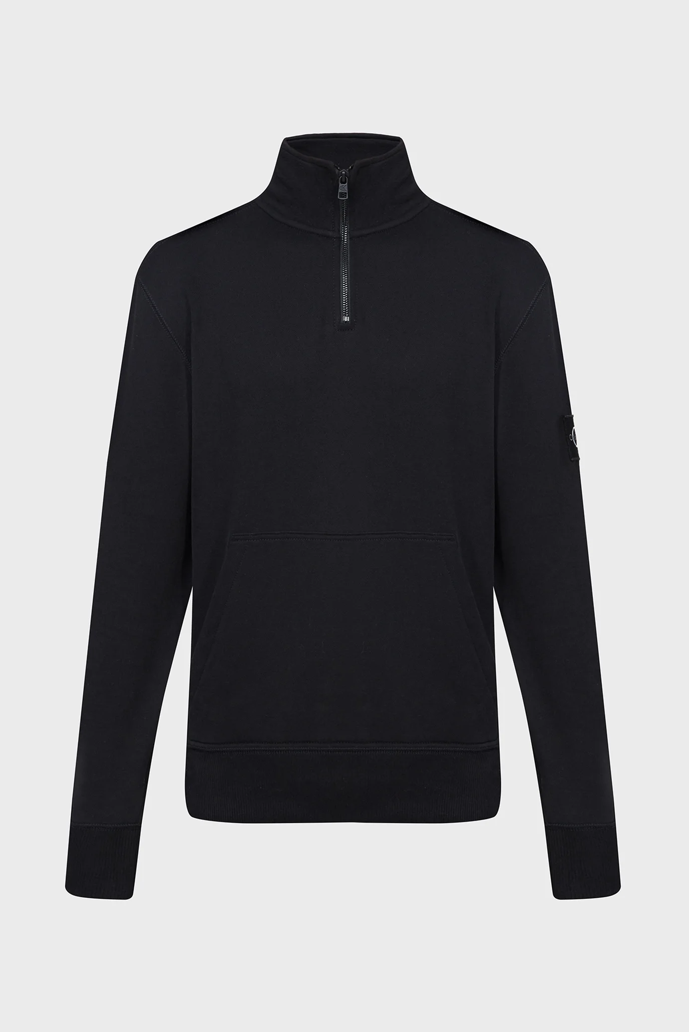 Мужская черная спортивная кофта BADGE HALF ZIP HWK Calvin Klein