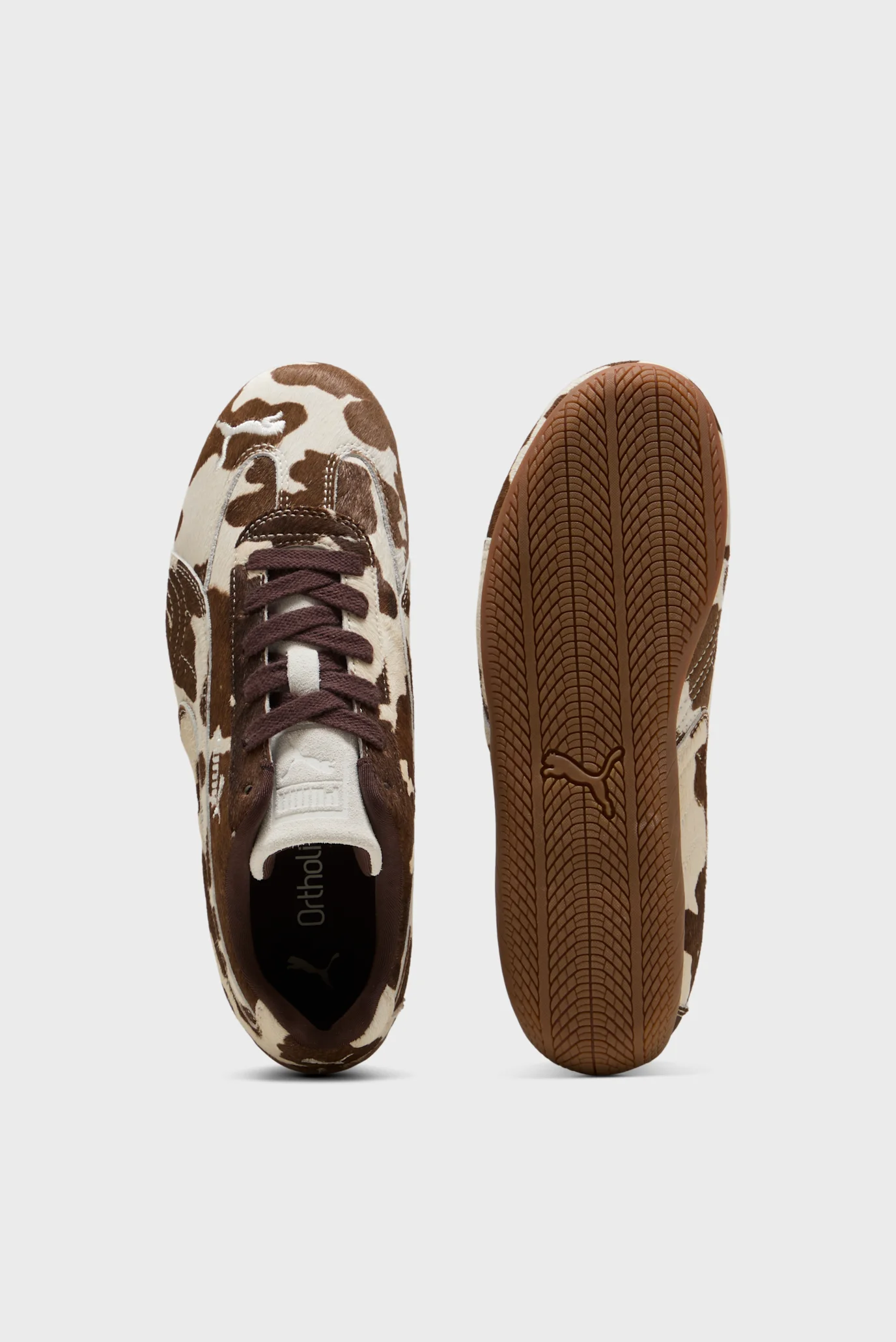 Жіночі коричневі кросівки Speedcat Cow Print Sneakers Women PUMA