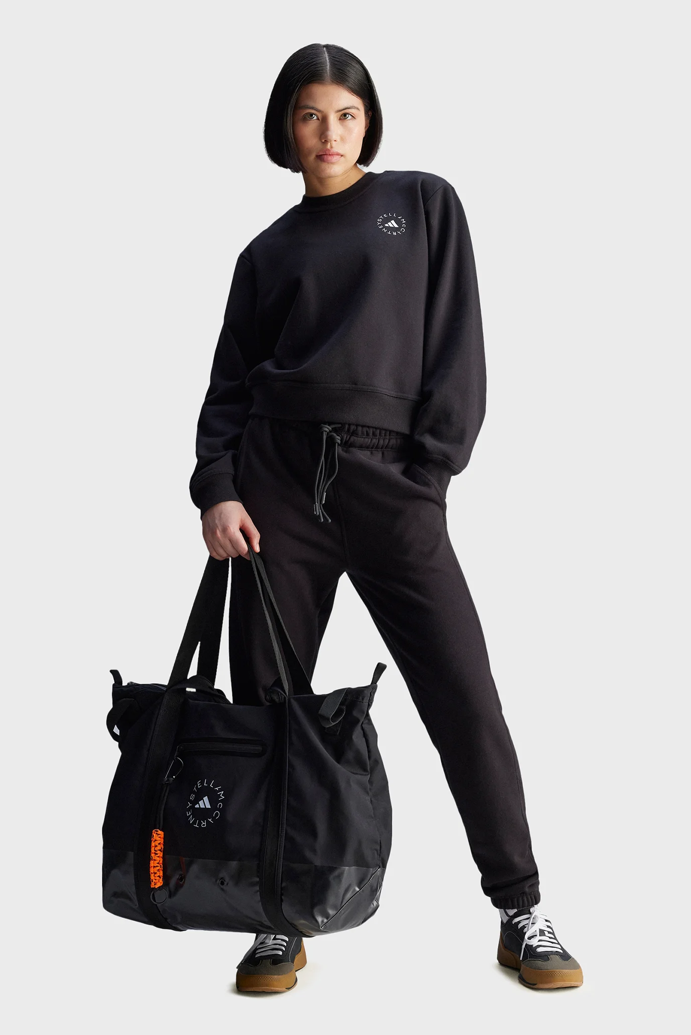 Женский черный свитшот adidas by Stella McCartney Regular adidas