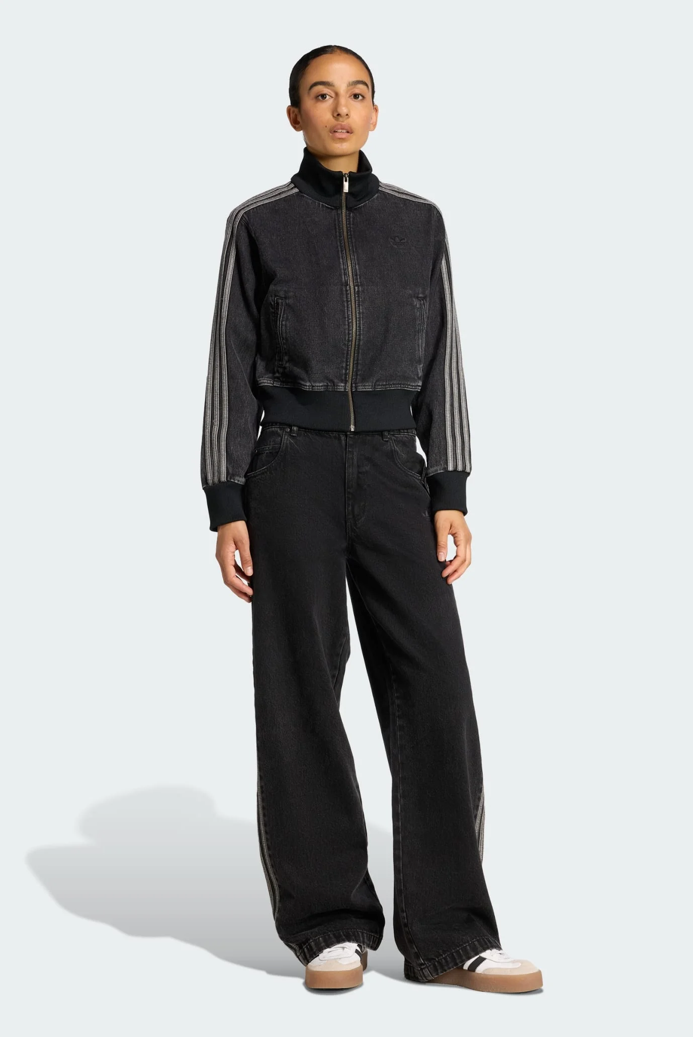 Жіноча чорна джинсова куртка FIREBIRD adidas KD2898 — MD-Fashion