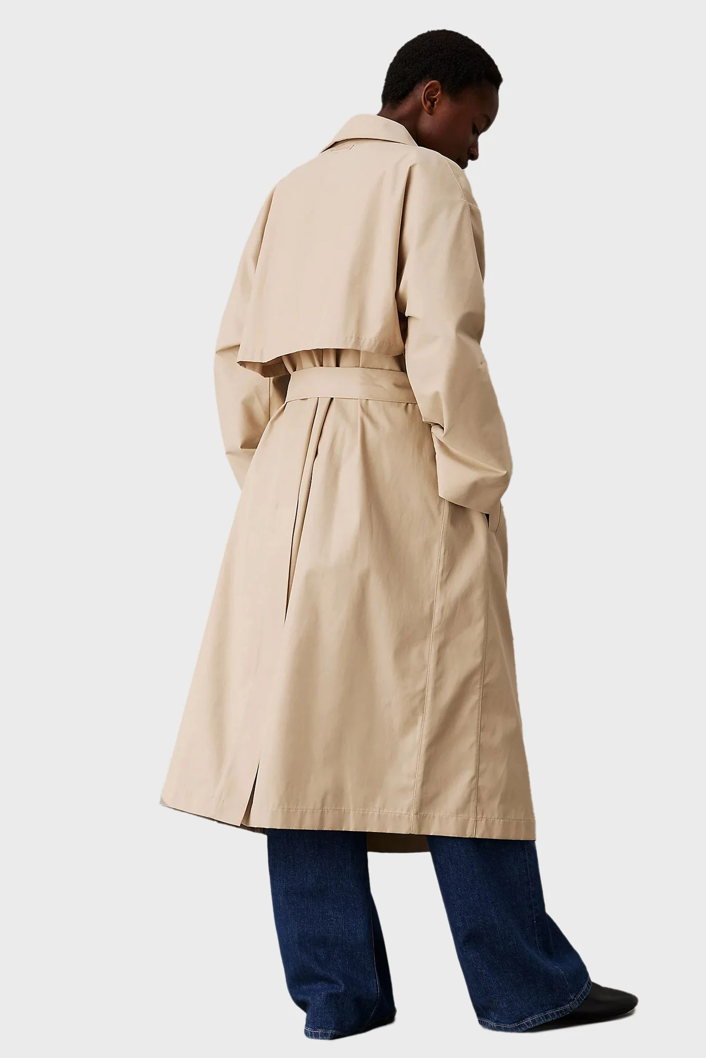 Жіночий бежевий тренч LS COTTON TRENCH COAT Calvin Klein