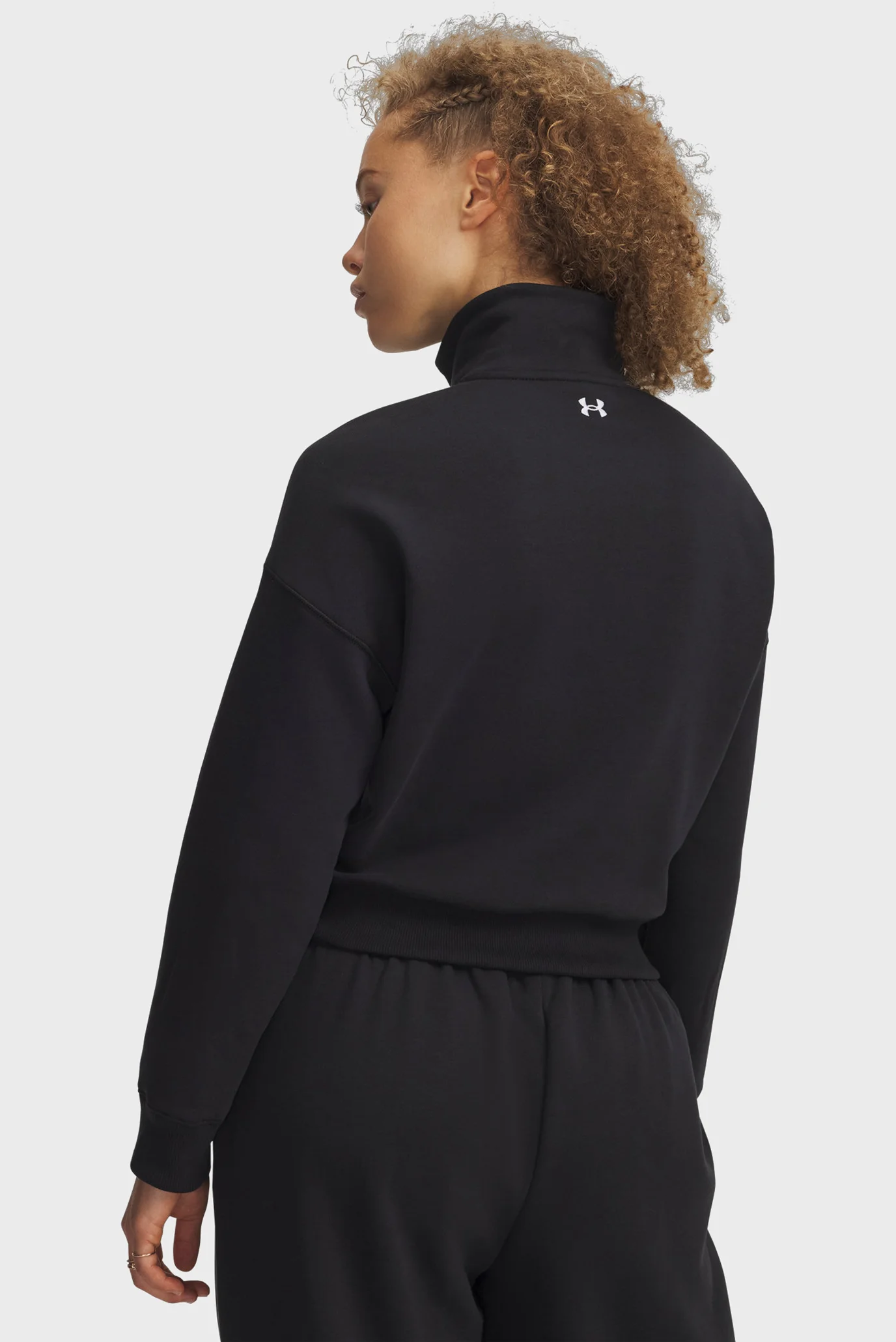 Женская черная спортивная кофта Rival Fleece Script HZ Under