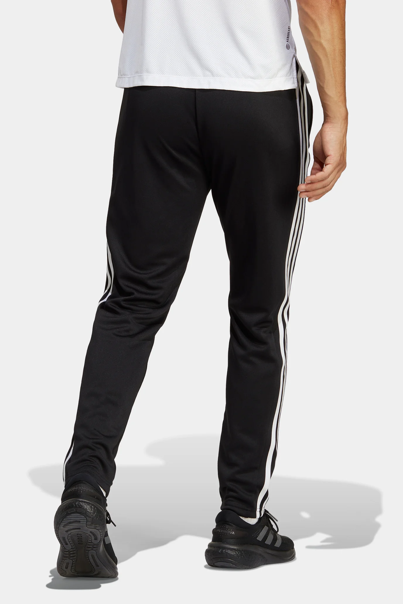 Мужские черные спортивные брюки Train Essentials 3-Stripes adidas