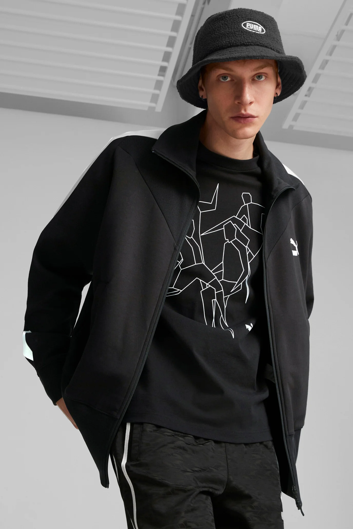 Чоловіча чорна спортивна кофта LUXE SPORT T7 Track Jacket Men PUMA