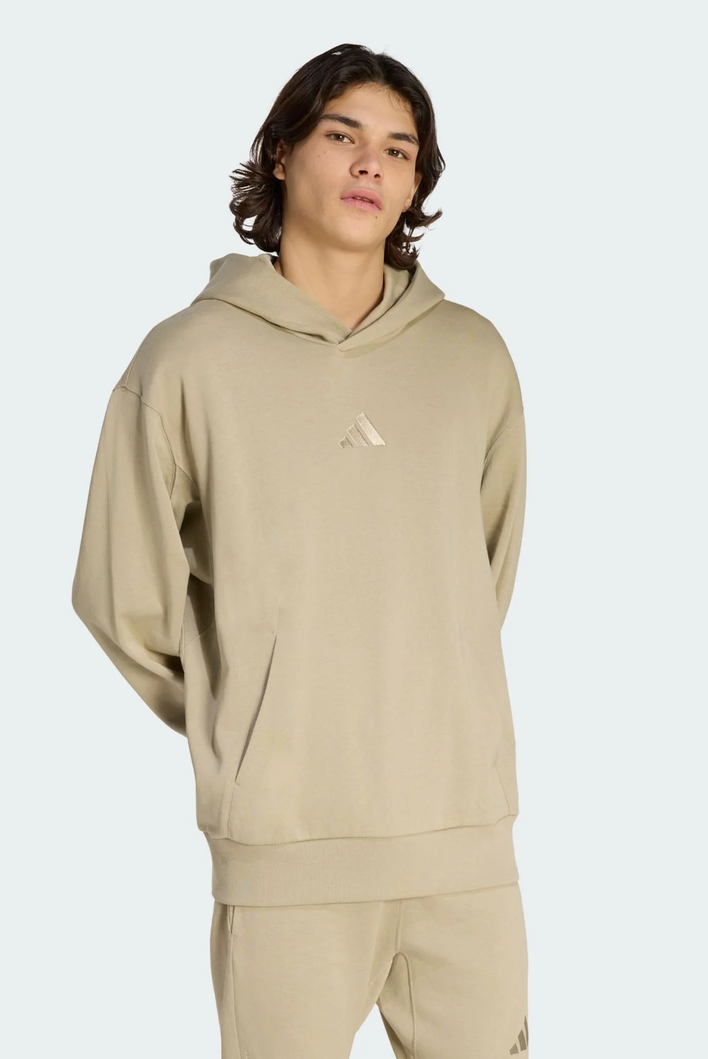 Мужское бежевое худи ALL SZN French Terry adidas KC3198 — MD-Fashion