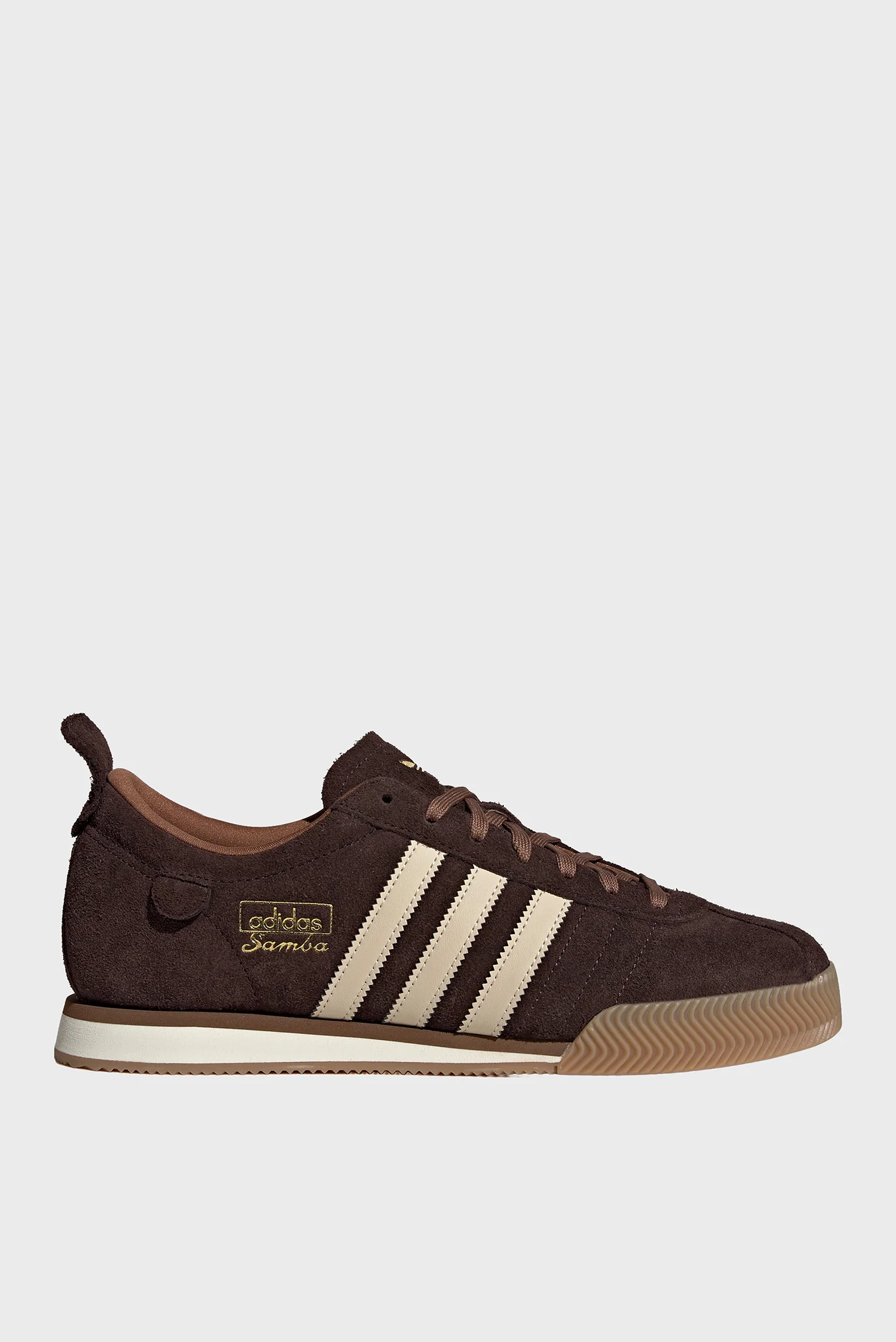 Коричневые замшевые кроссовки SAMBA 62 SUPER adidas IH4381 — MD