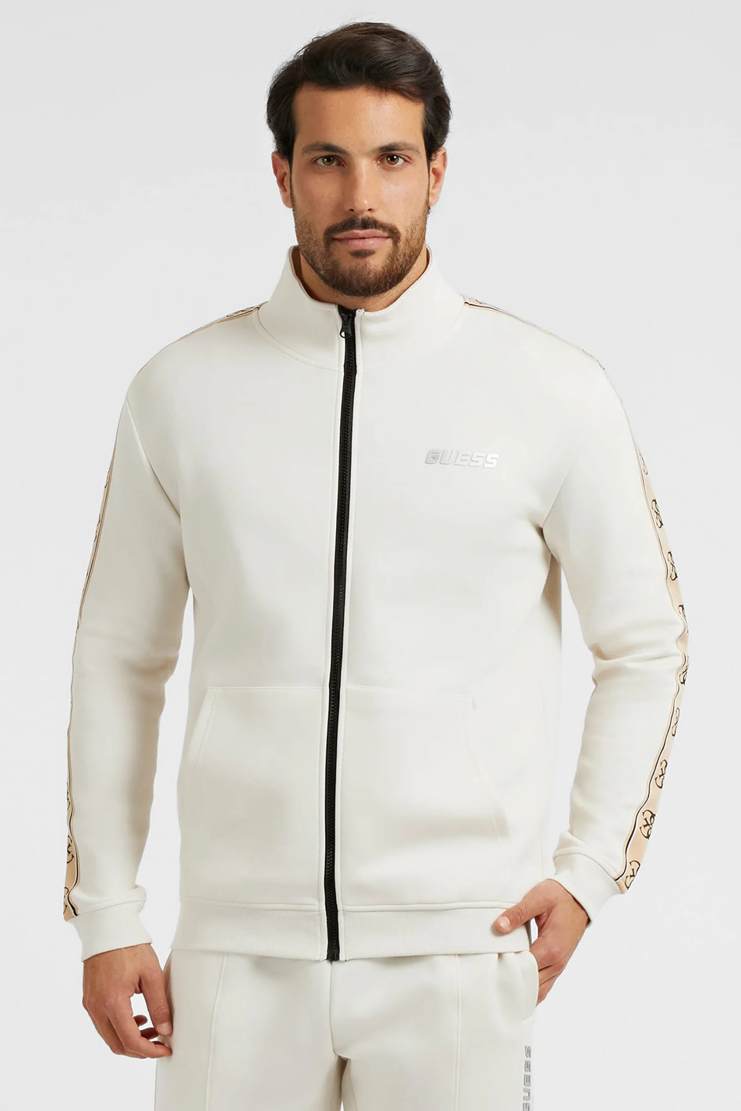 Мужская белая спортивная кофта Guess Z2YQ10.KB3P2;G9L9 — MD-Fashion