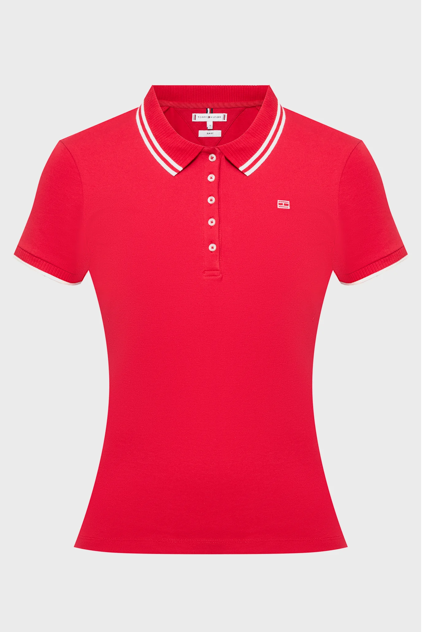 Жіноче червоне поло Tommy Hilfiger WW0WW44517 — MD-Fashion