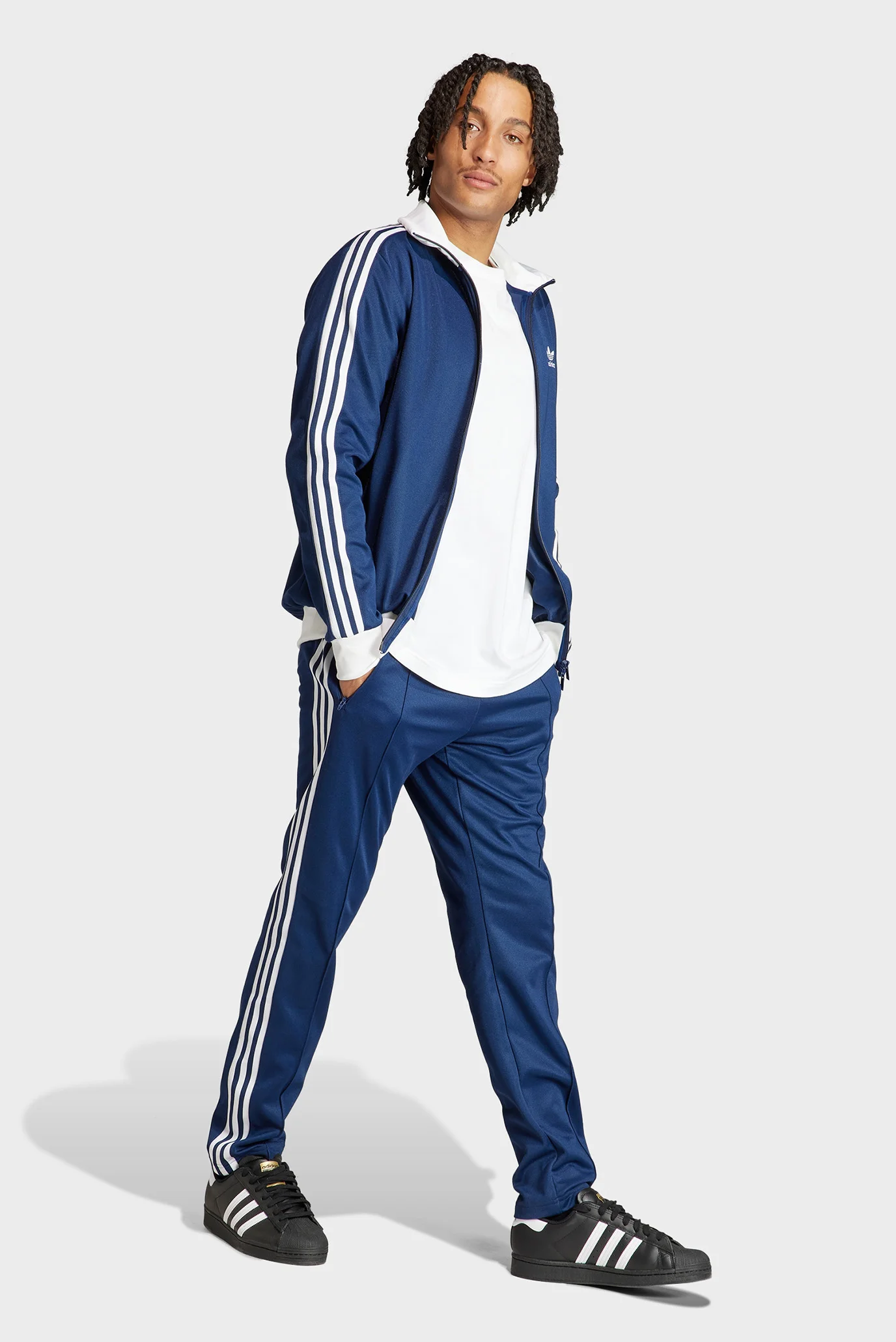 Мужская синяя спортивная кофта Adicolor Classics Beckenbauer
