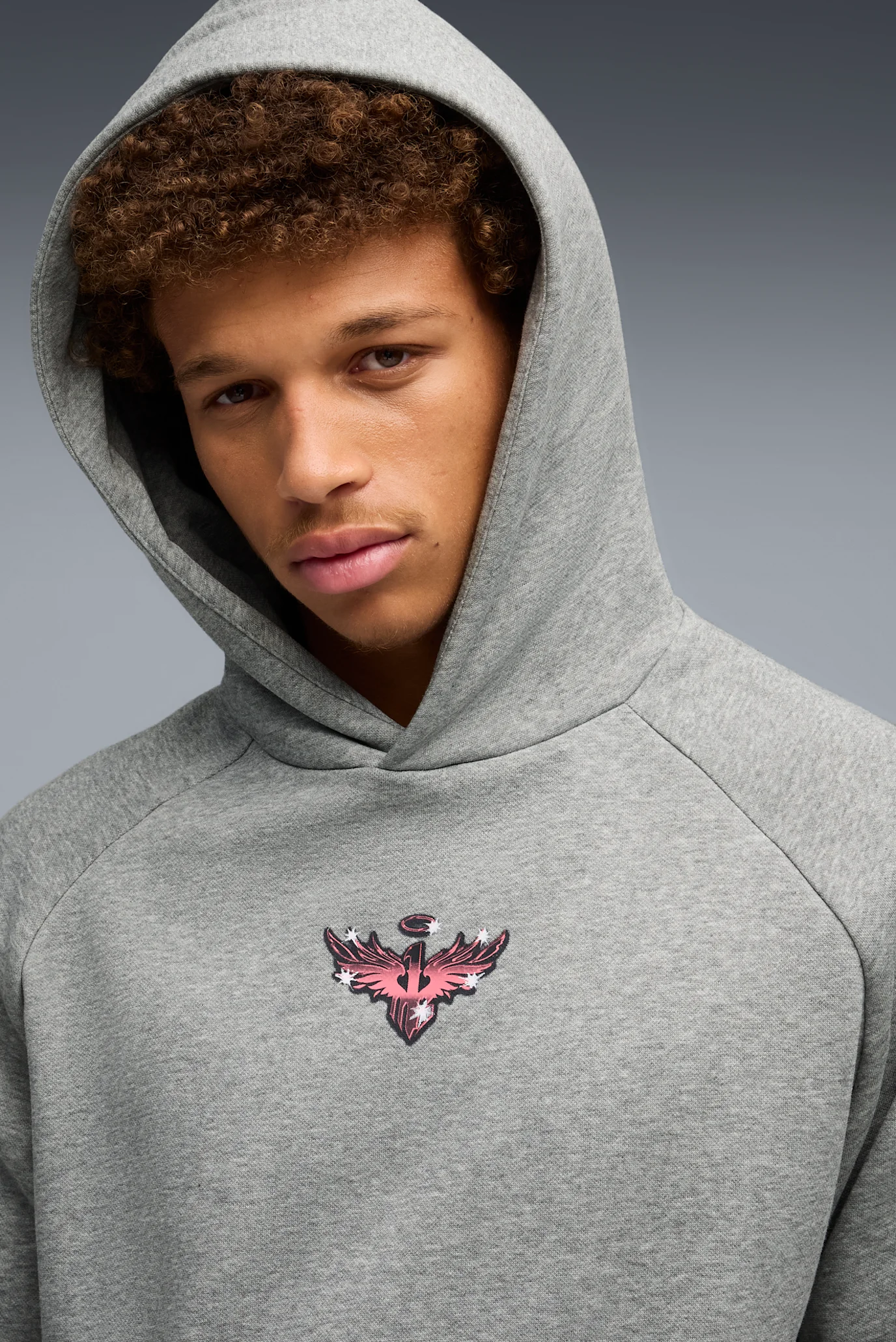 Мужское серое худи Melo Alwayz On 1 Basketball Hoodie Men PUMA