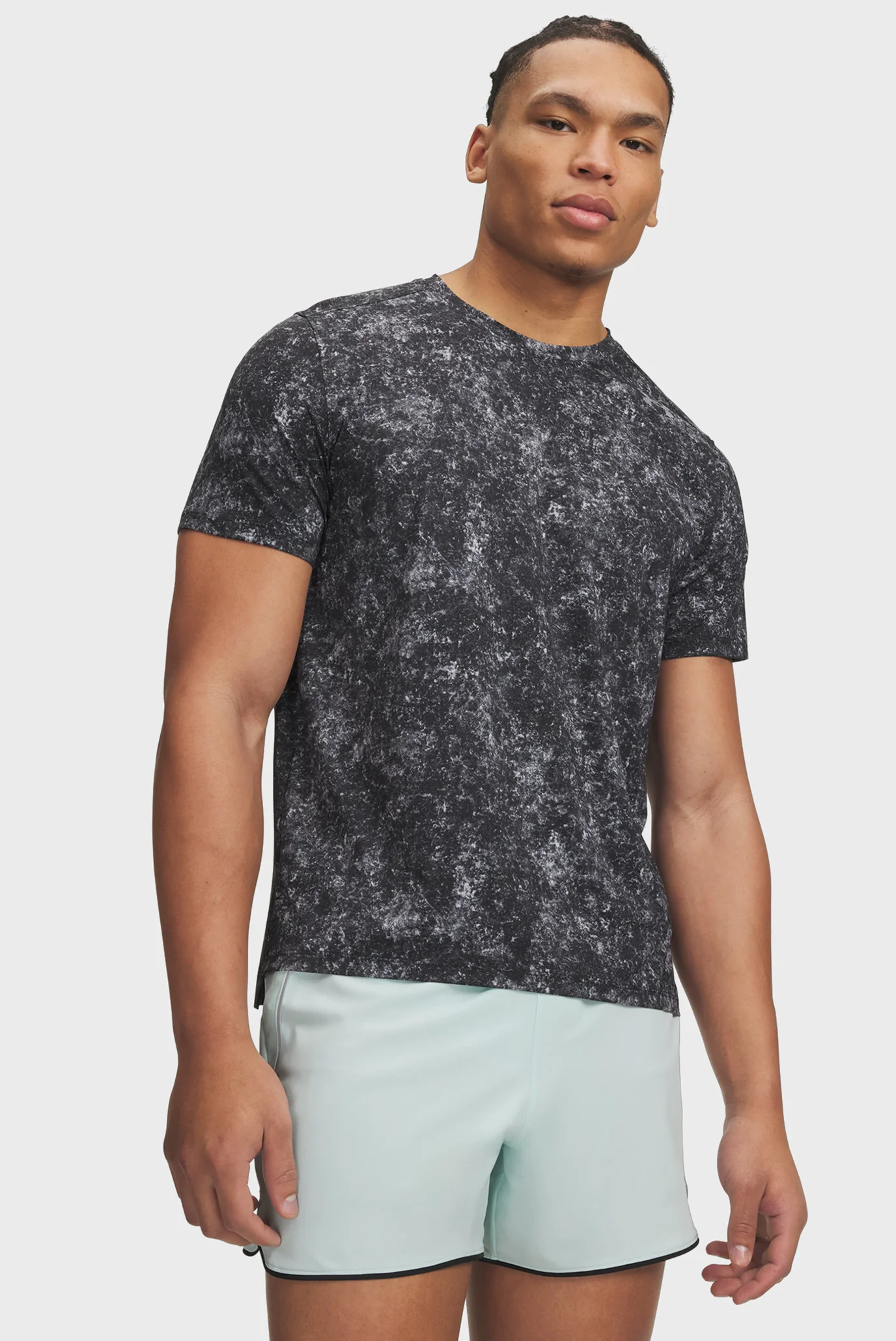 Чоловіча чорна футболка UA Velociti Pro Print SS Under Armour