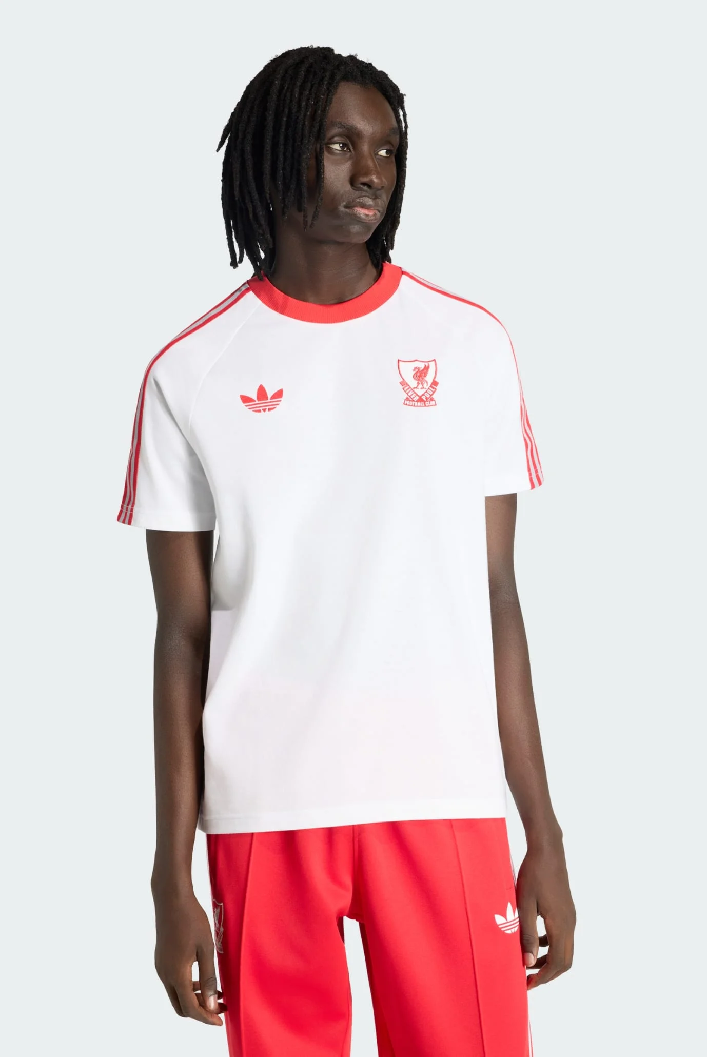 Мужская белая футболка Liverpool FC Originals adidas JZ0140 — MD