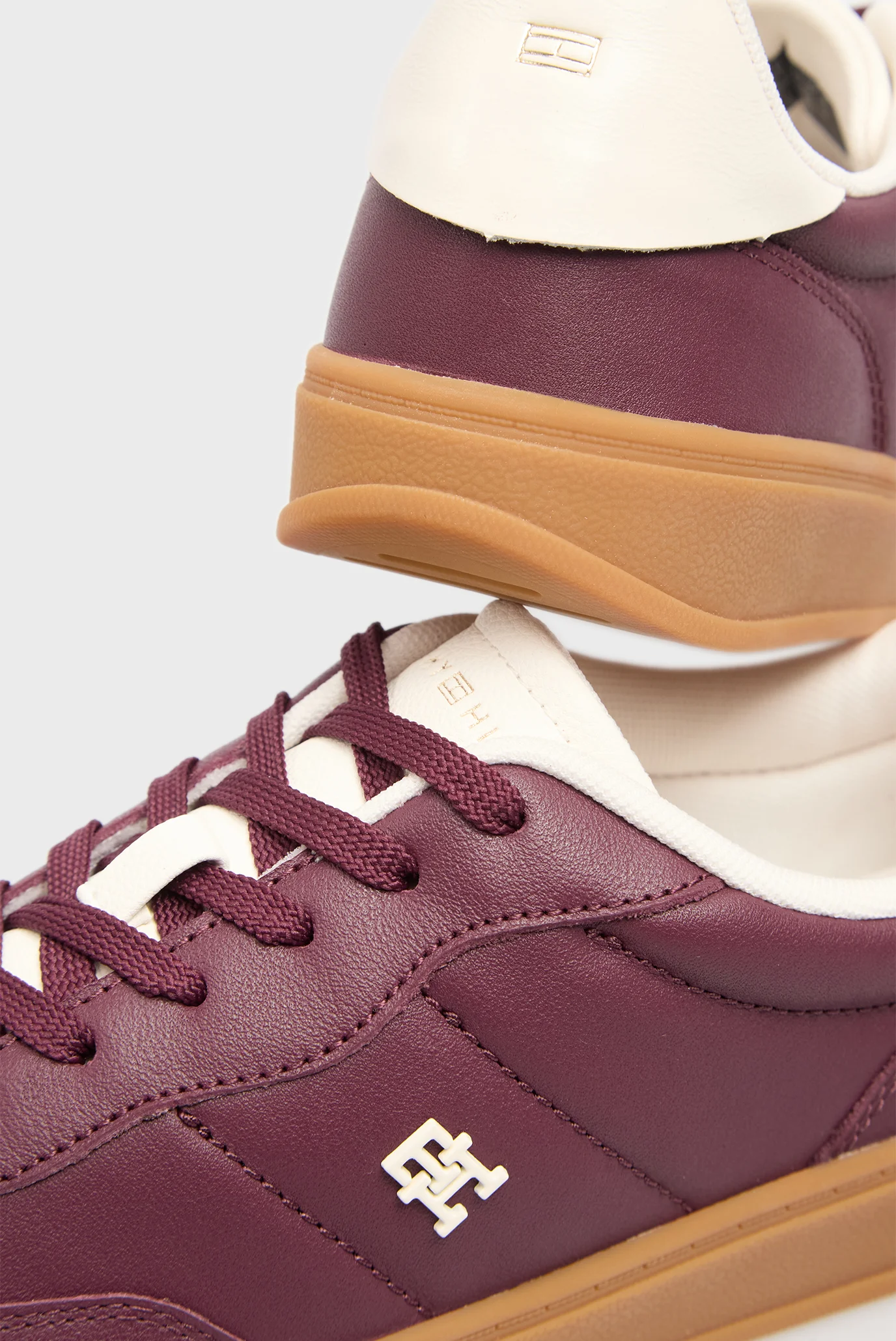 Жіночі бордові шкіряні снікерси HERITAGE Tommy Hilfiger FW0FW08823
