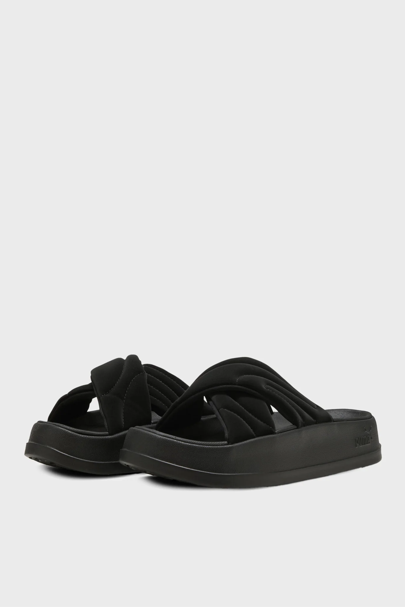 靴 theredthread script chunky slides Жіночі чорні слайдери Leadcat Platform Sandals Women PUMA