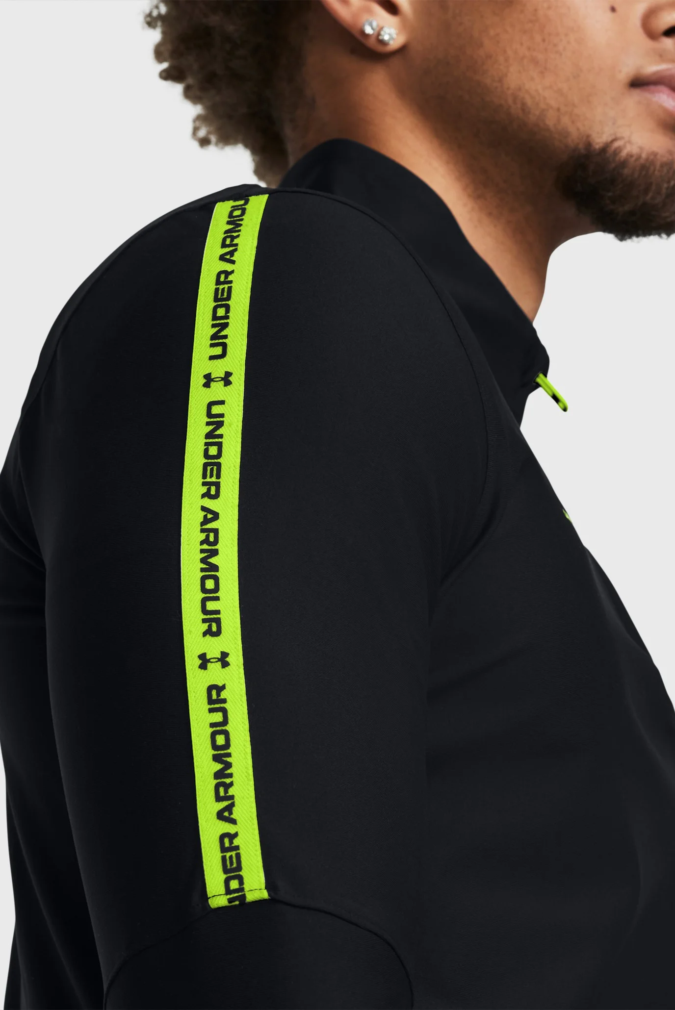 Мужская черная спортивная кофта UA M's Ch. Pro 1/4 Zip Under