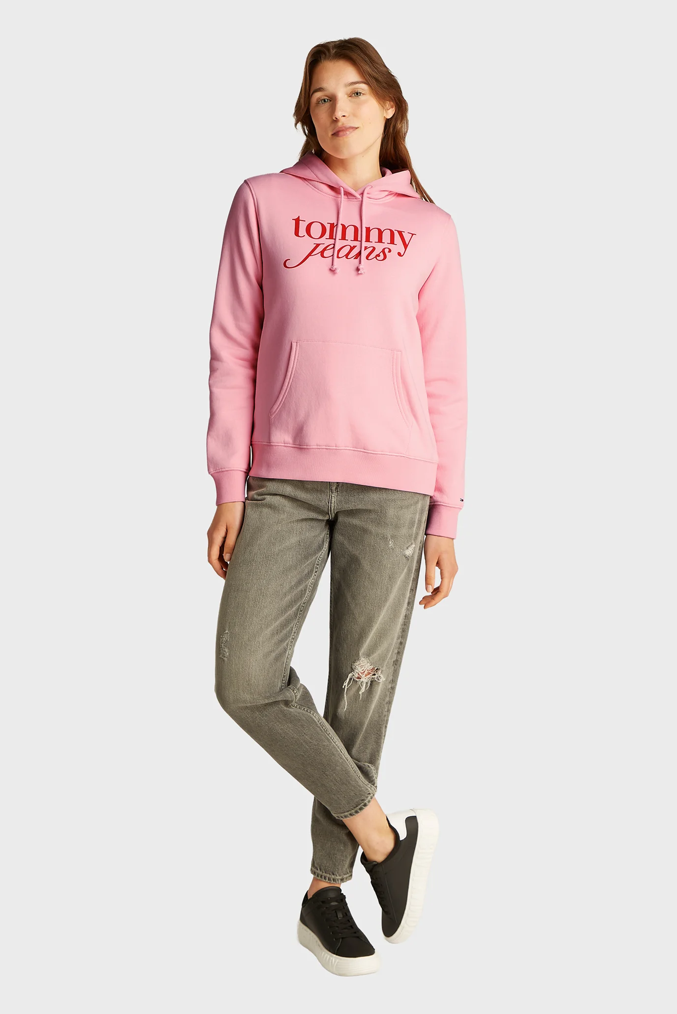 Жіноче рожеве худі TJW REG ESS LOGO HOODIE EXT Tommy Jeans
