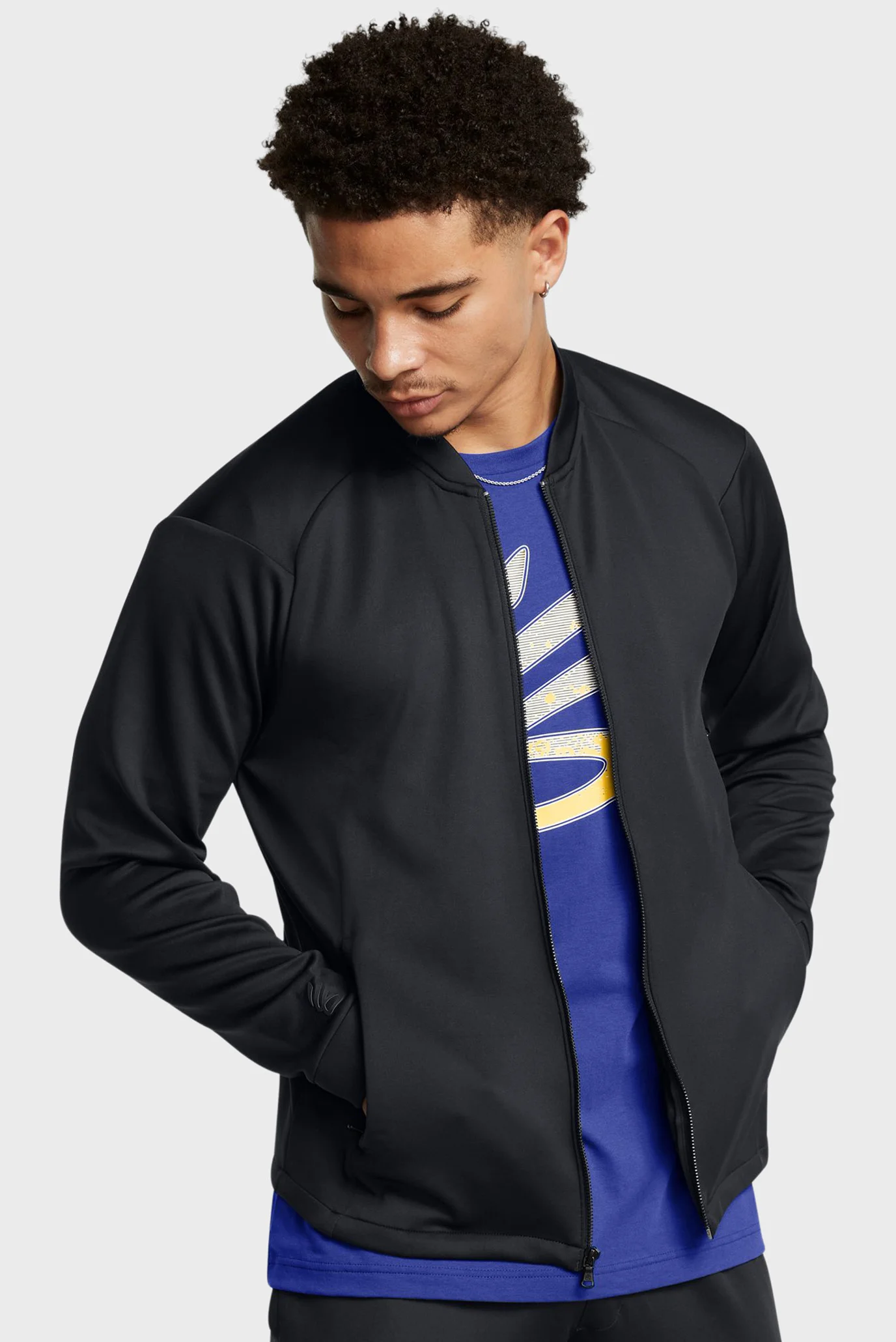 Мужская черная ветровка Curry Travel Jacket Under Armour 1387090
