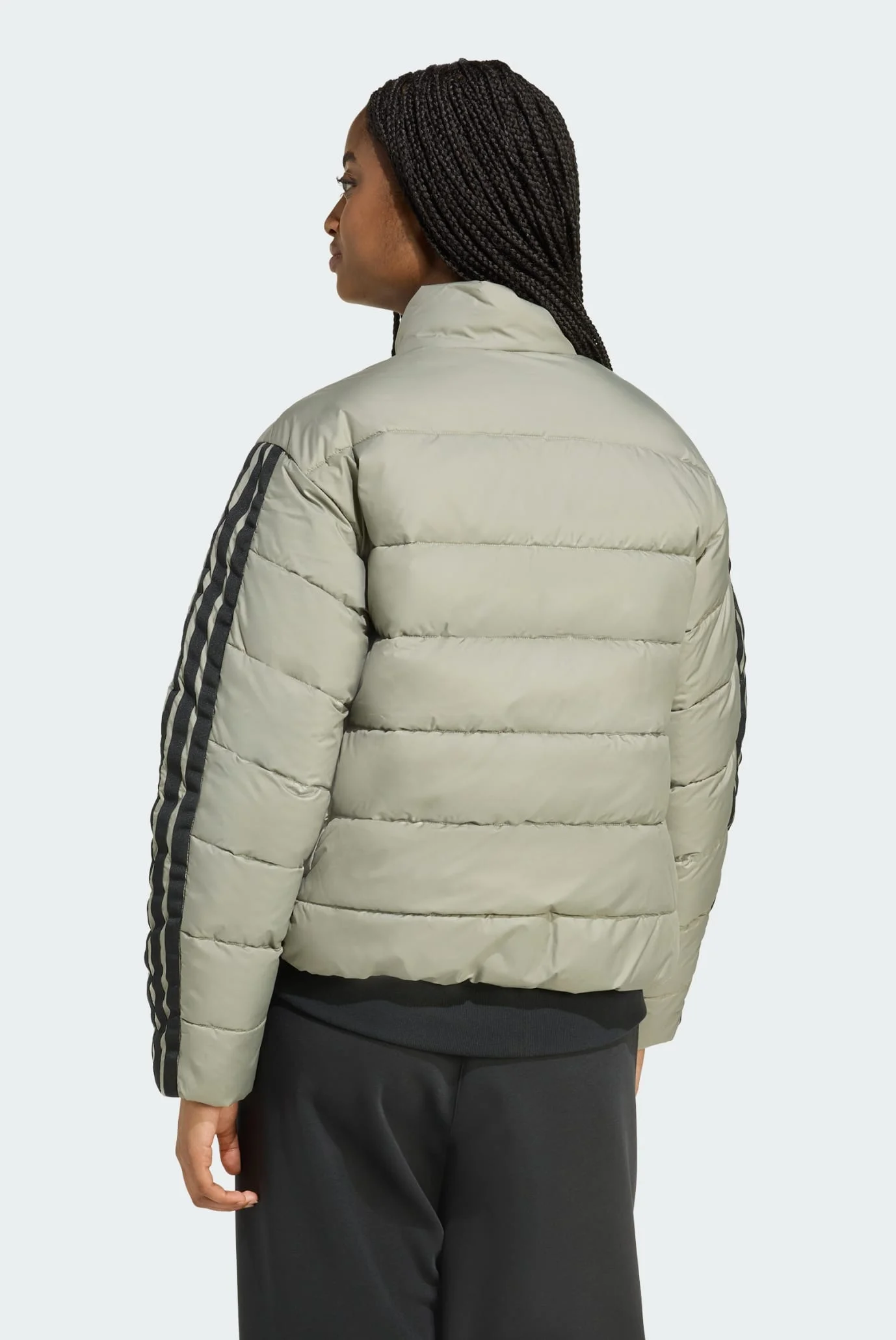 Женская оливковая куртка Essentials CLIMAWARM 3-Stripes Synthetic