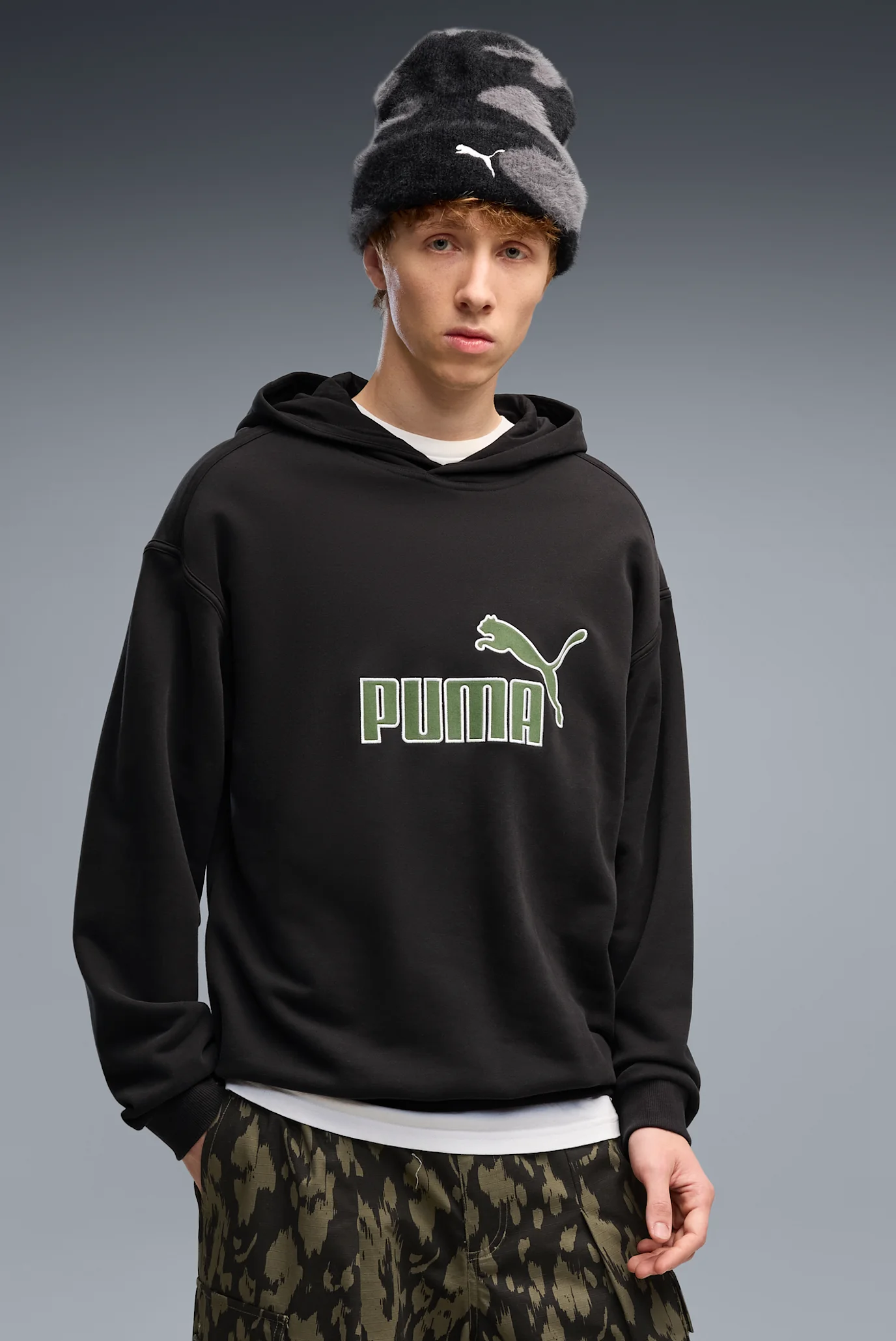 Мужское черное худи Essentials Elevated No. 1 Relaxed Hoodie Men