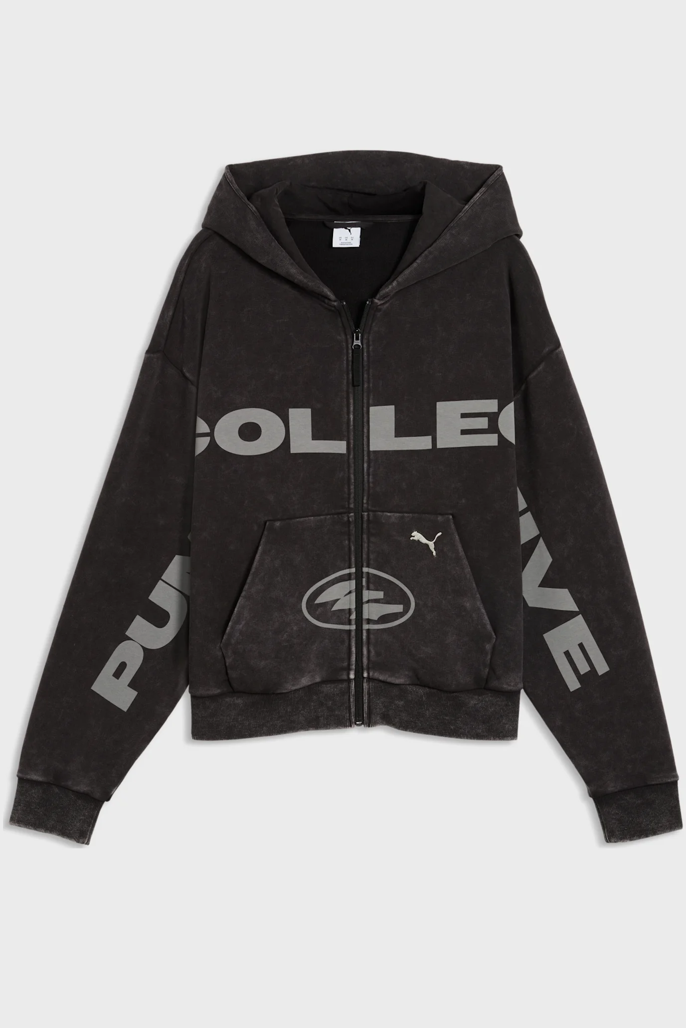 Черное худи Full-Zip Graphic Hoodie Unisex (унисескс) PUMA