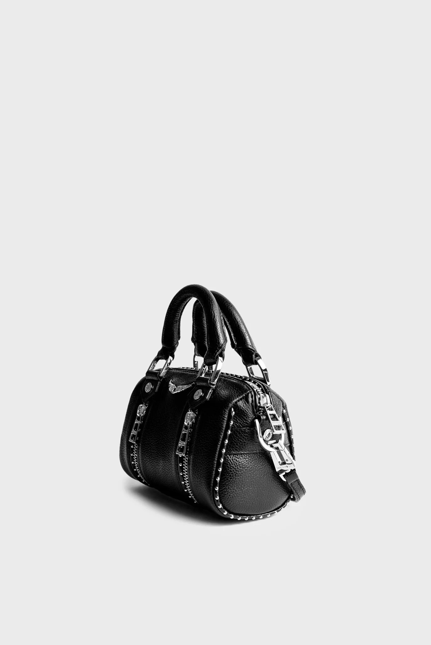 Жіноча чорна шкіряна сумка Sunny Nano Studs ZADIG&VOLTAIRE