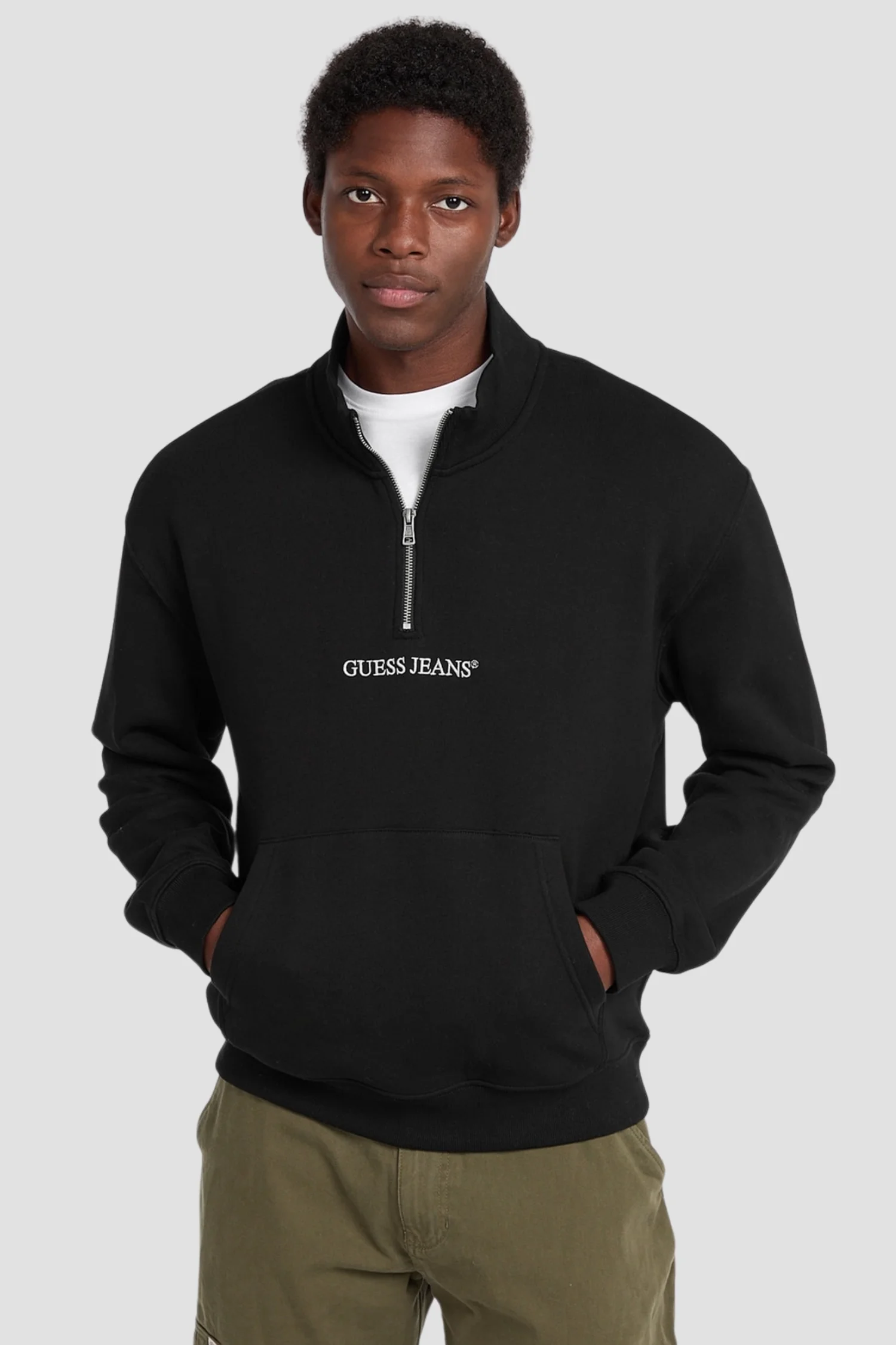 Чоловіча чорна спортивна кофта Guess Jeans M5RQ42.KCPR1;JBLK — MD