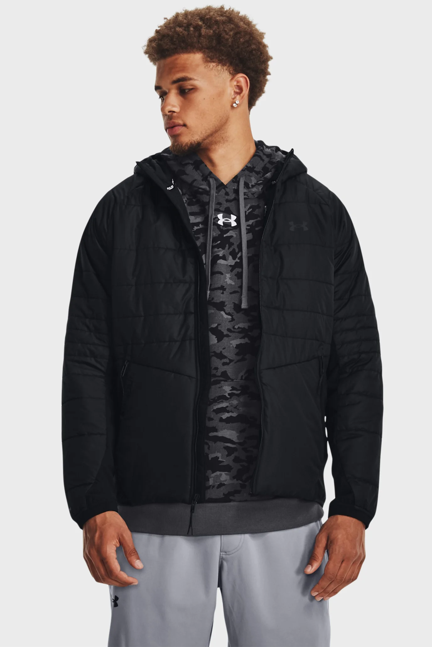 Мужская черная куртка UA STRM SESSION HBD JKT Under Armour 1378494