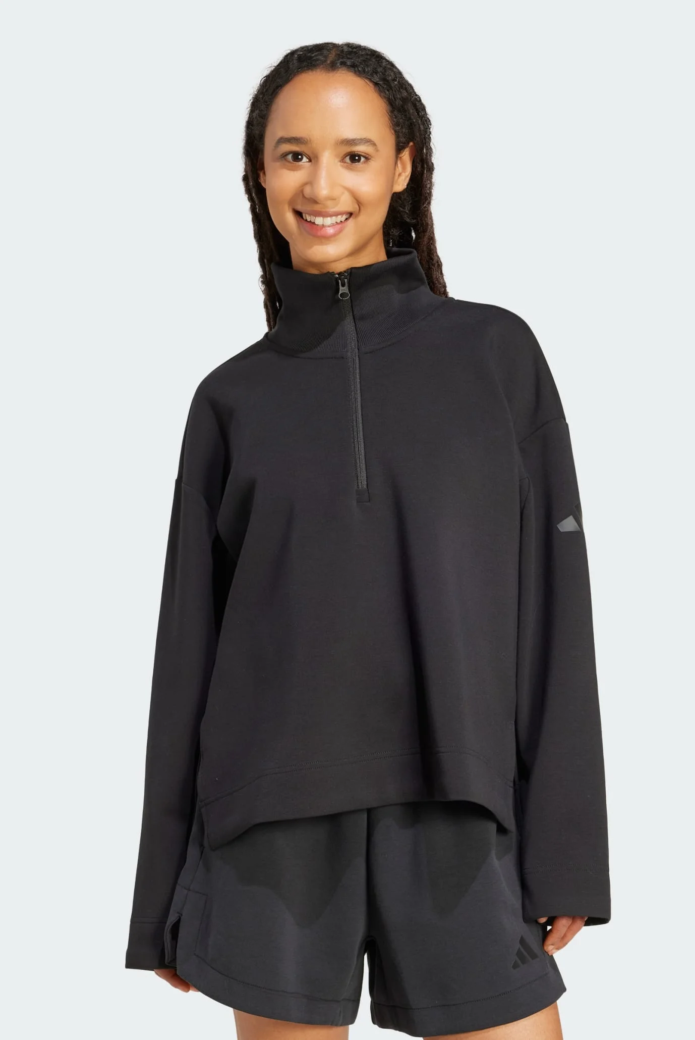 Женская черная спортивная кофта ALL SZN Soft Lux Quarter-Zip