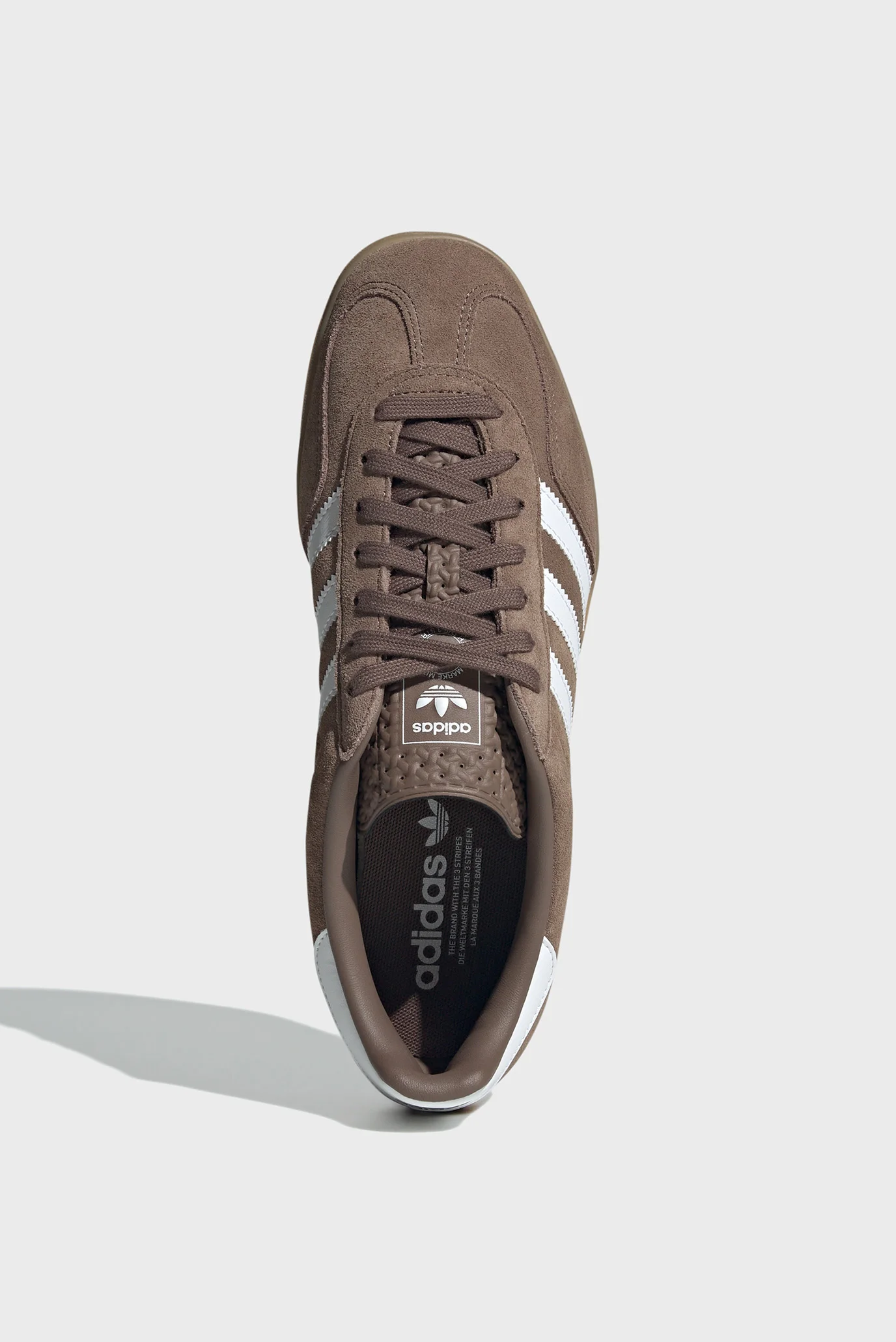 Чоловічі коричневі замшеві снікерси Gazelle Indoor adidas JQ0175