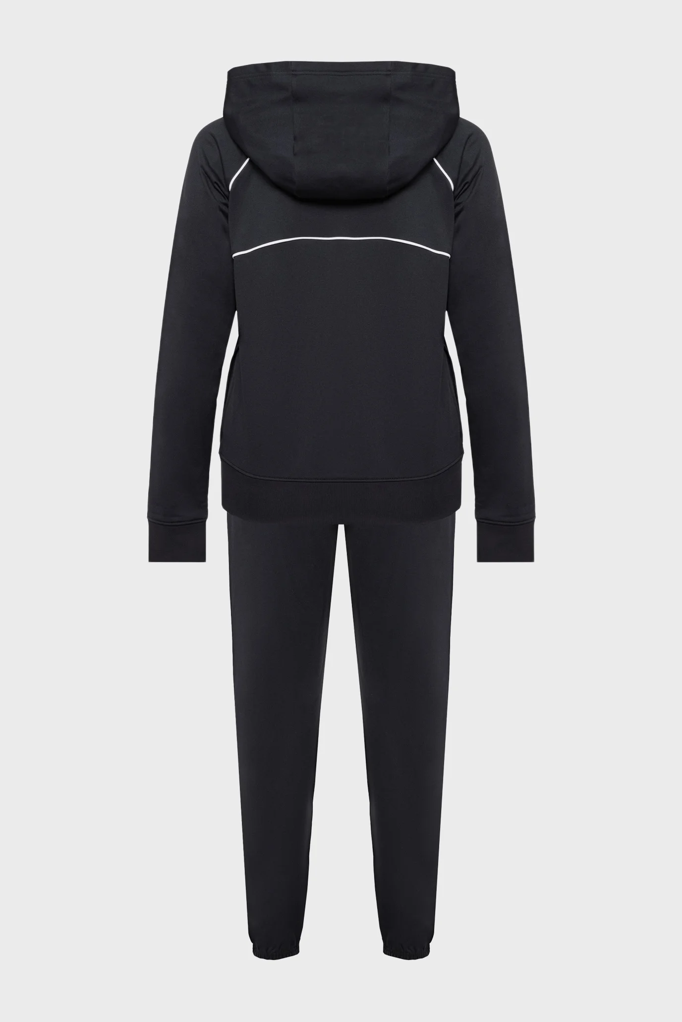 Женский черный спортивный костюм (худи, брюки) UA Rival Tricot