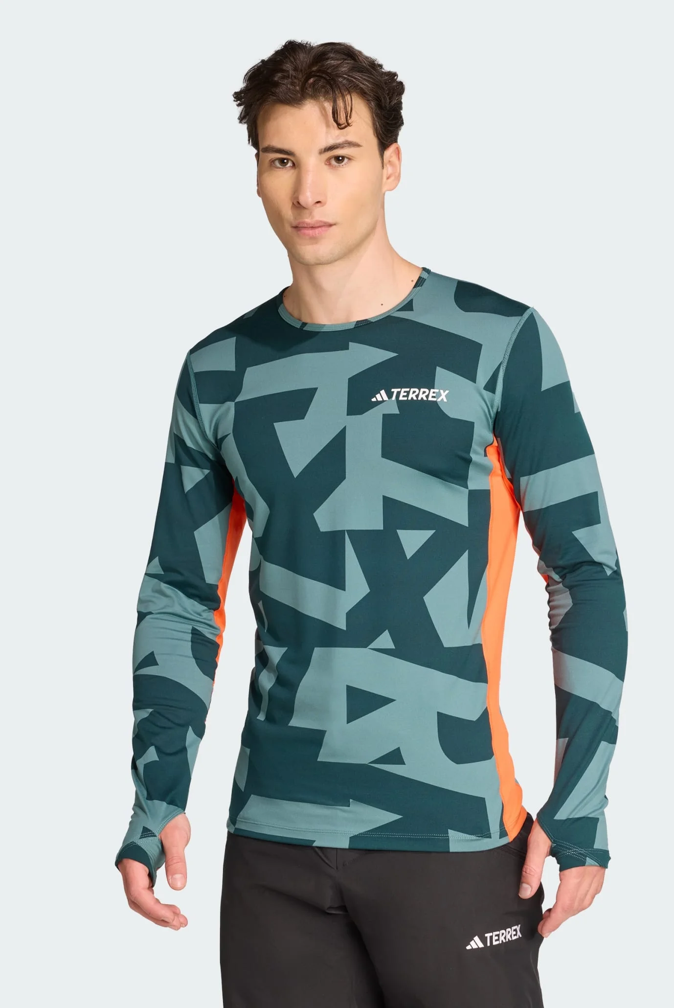 Мужской лонгслив с узором Multi Synthetic Base Layer adidas JP2756