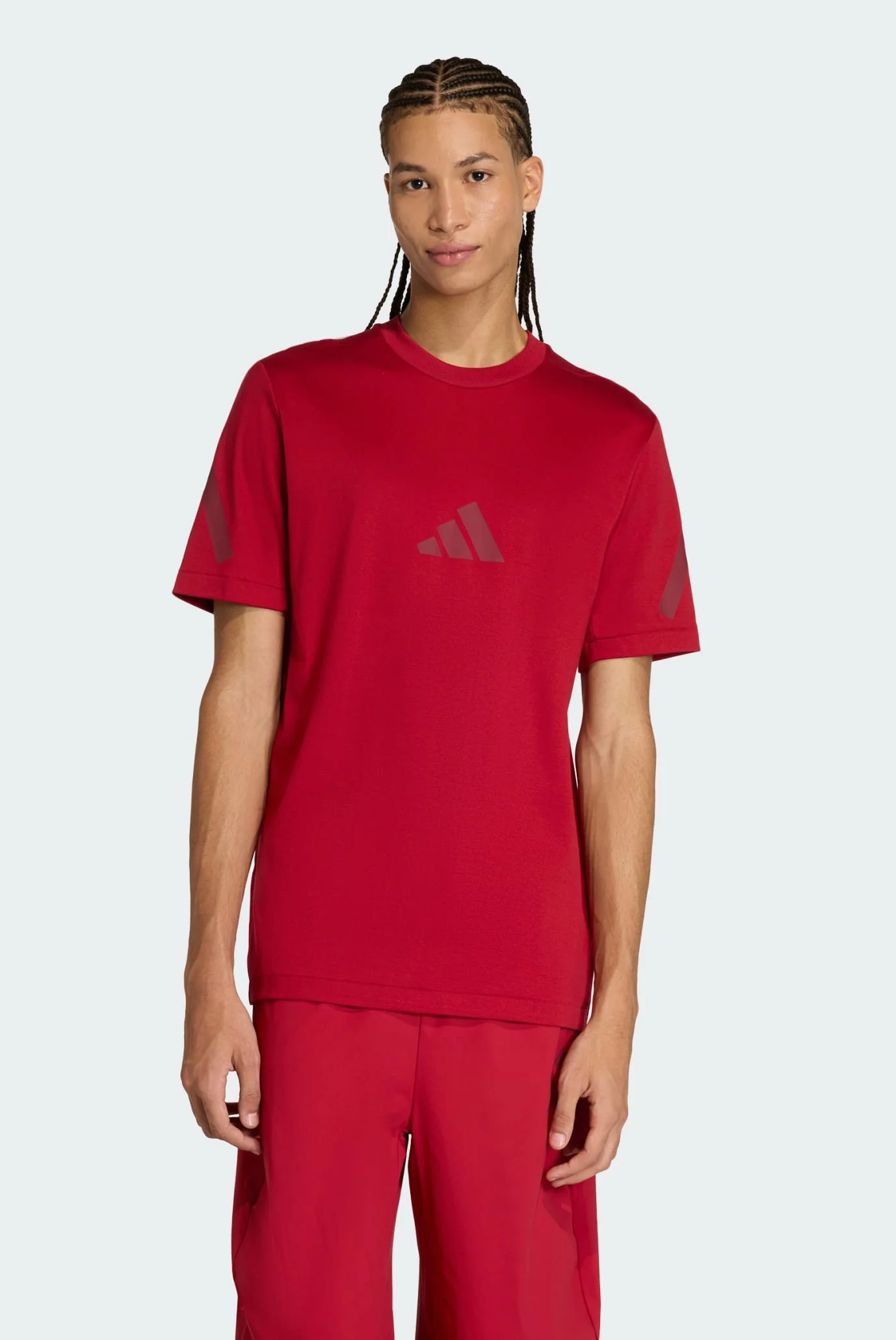 P&S fútbol Мужская красная футболка adidas Z.N.E. adidas KE4695 — MD-Fashion