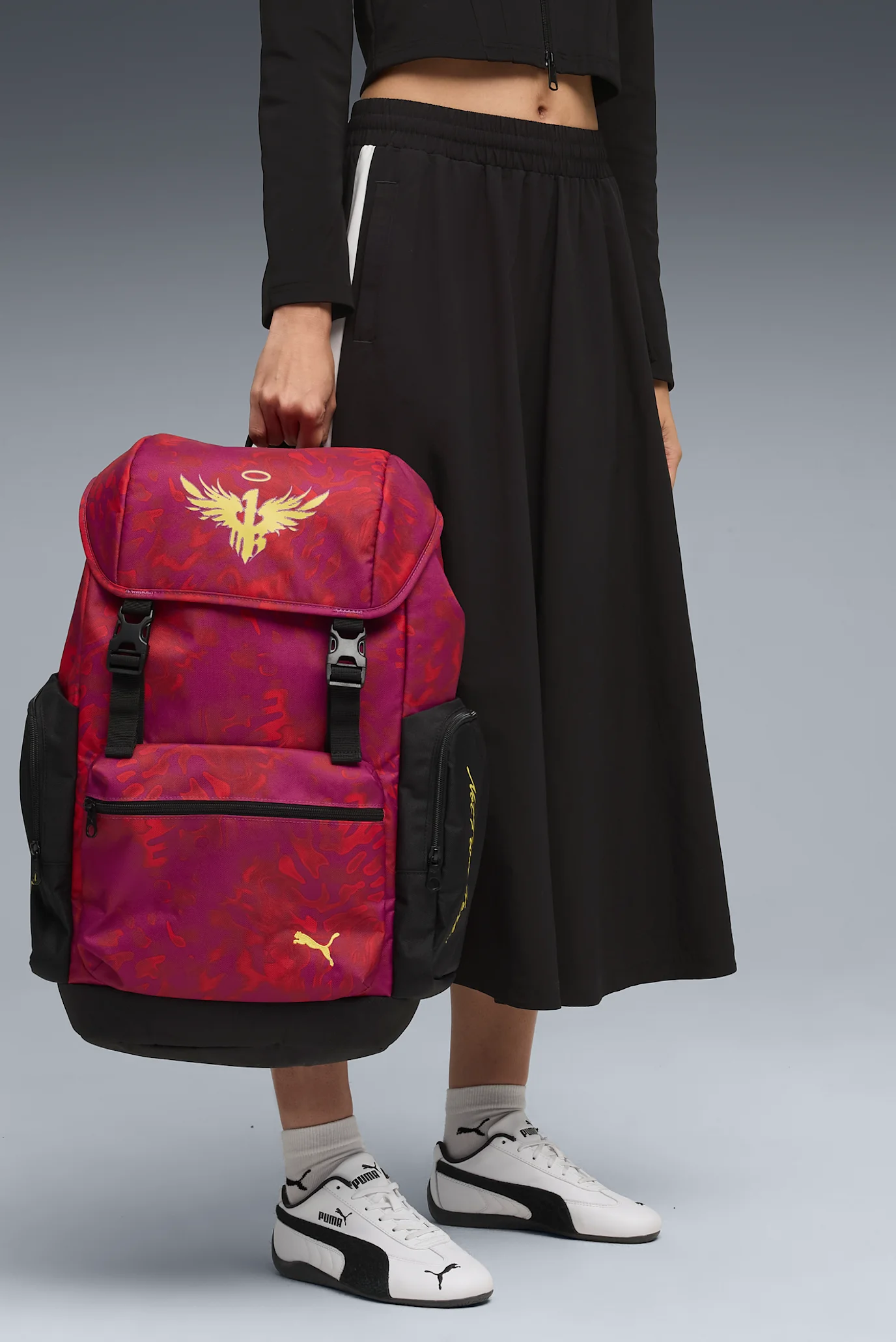 外盤A級 仏REM　「コンサートのアコーディオン」　ジャン＝リュック・マンカ Малиновый рюкзак LaMelo Large Hooded 40L Backpack PUMA 091877_01