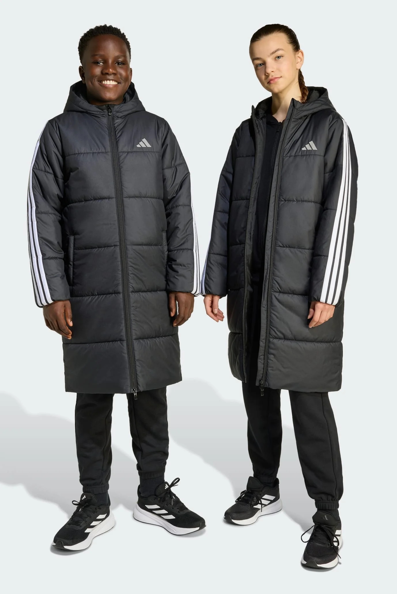 チダウユス2424様 Дитяча чорна куртка Long Kids adidas JW2484 — MD-Fashion
