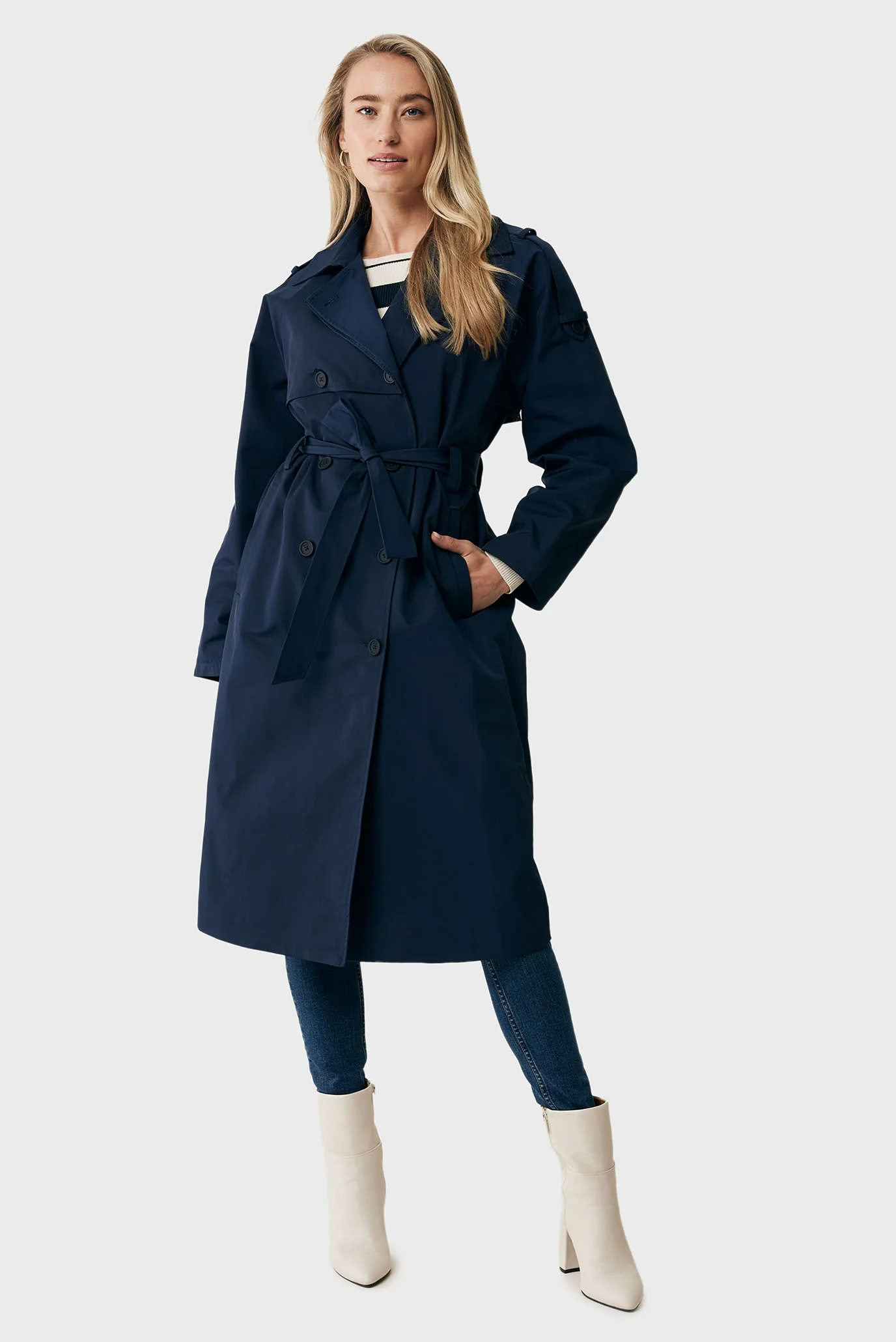 Женский темно-синий тренч Mexx MF006801841W — MD-Fashion