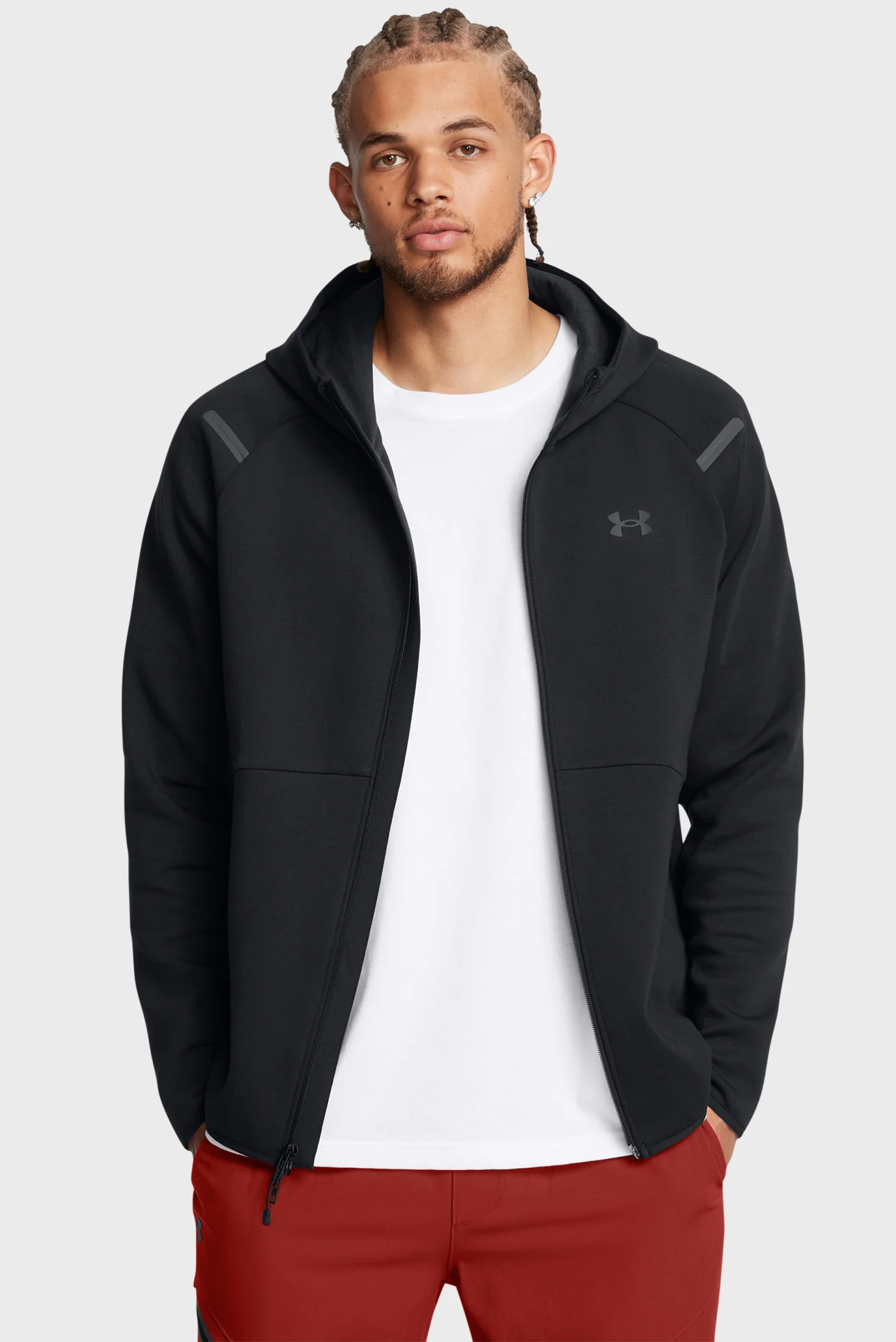 Мужское черное худи UA Unstoppable Flc FZ HD EU Under Armour